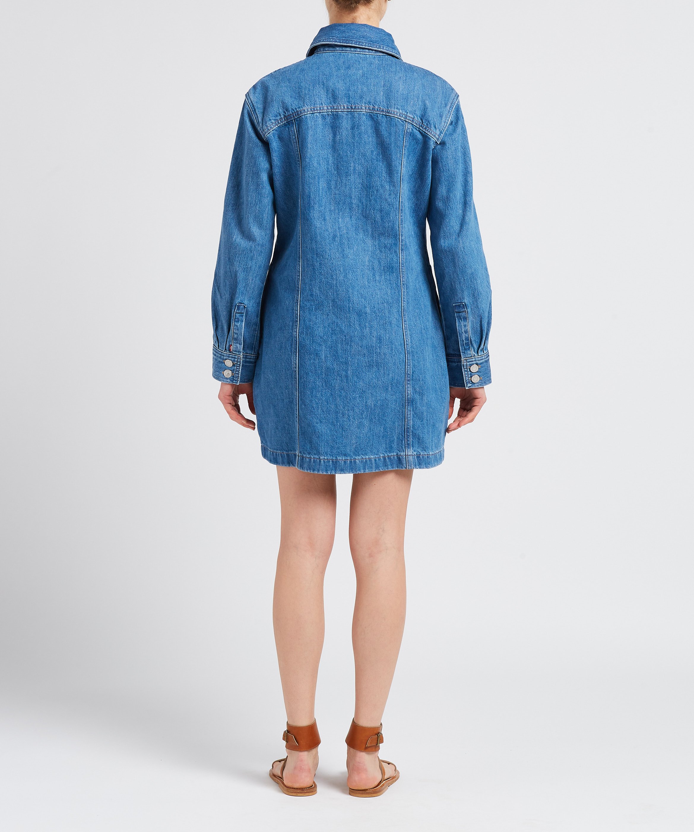 Short buttoned denim dress LEVI'S Raw denim