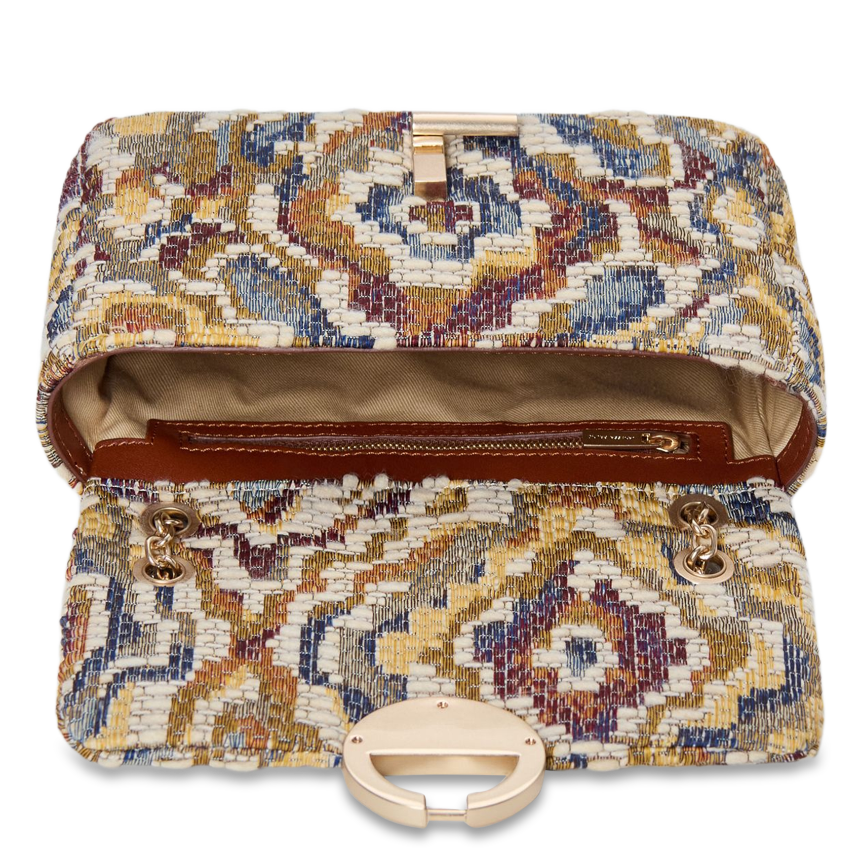 Jacquard shoulder bag VANESSA BRUNO Multicolored