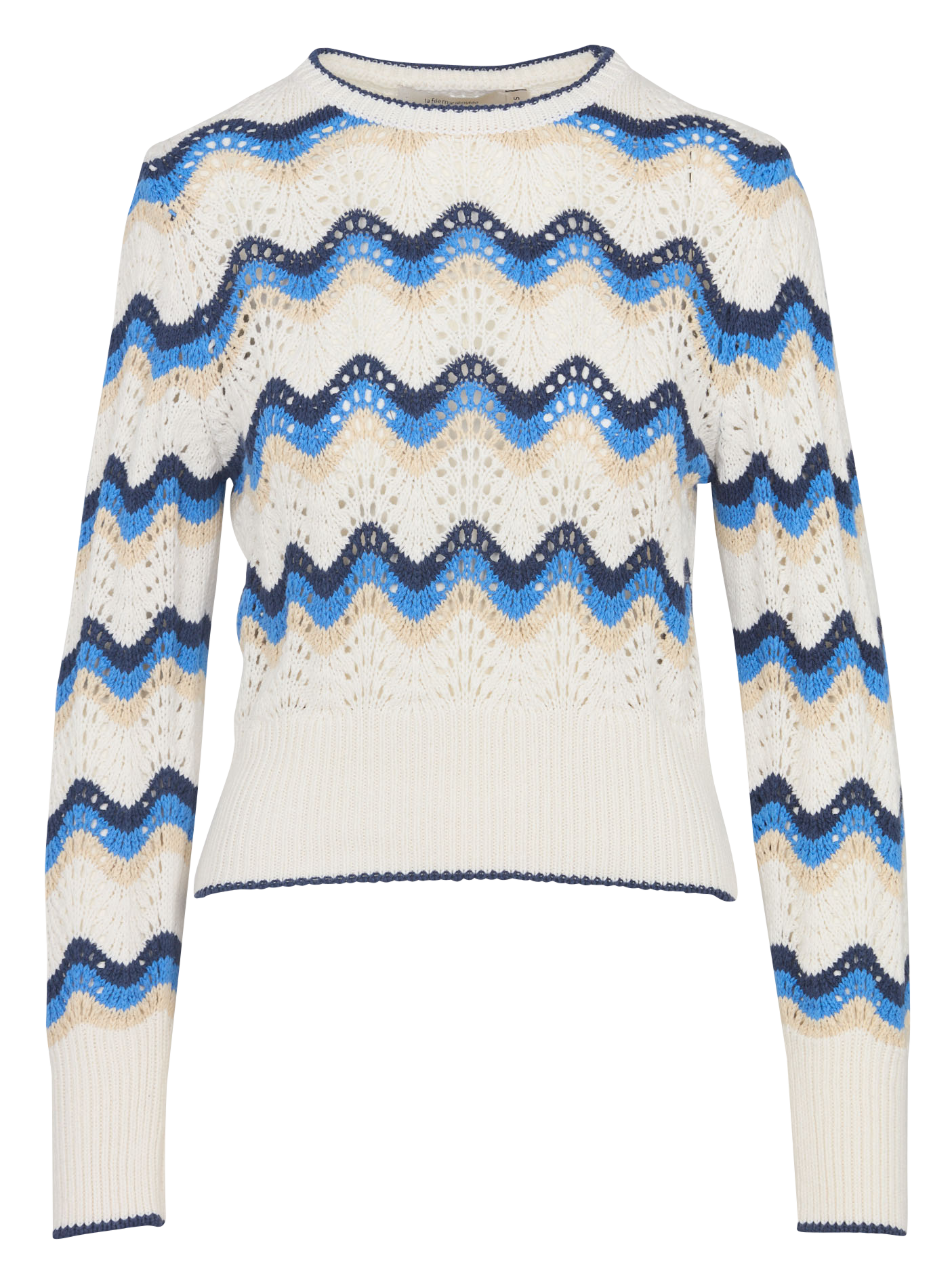 Lull col rond à rayures LA FEE MARABOUTEE Bleu