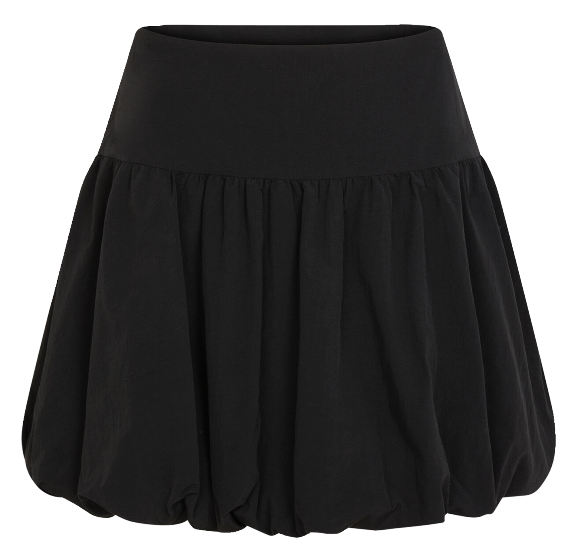 High-waisted flared skirt MORGAN Black