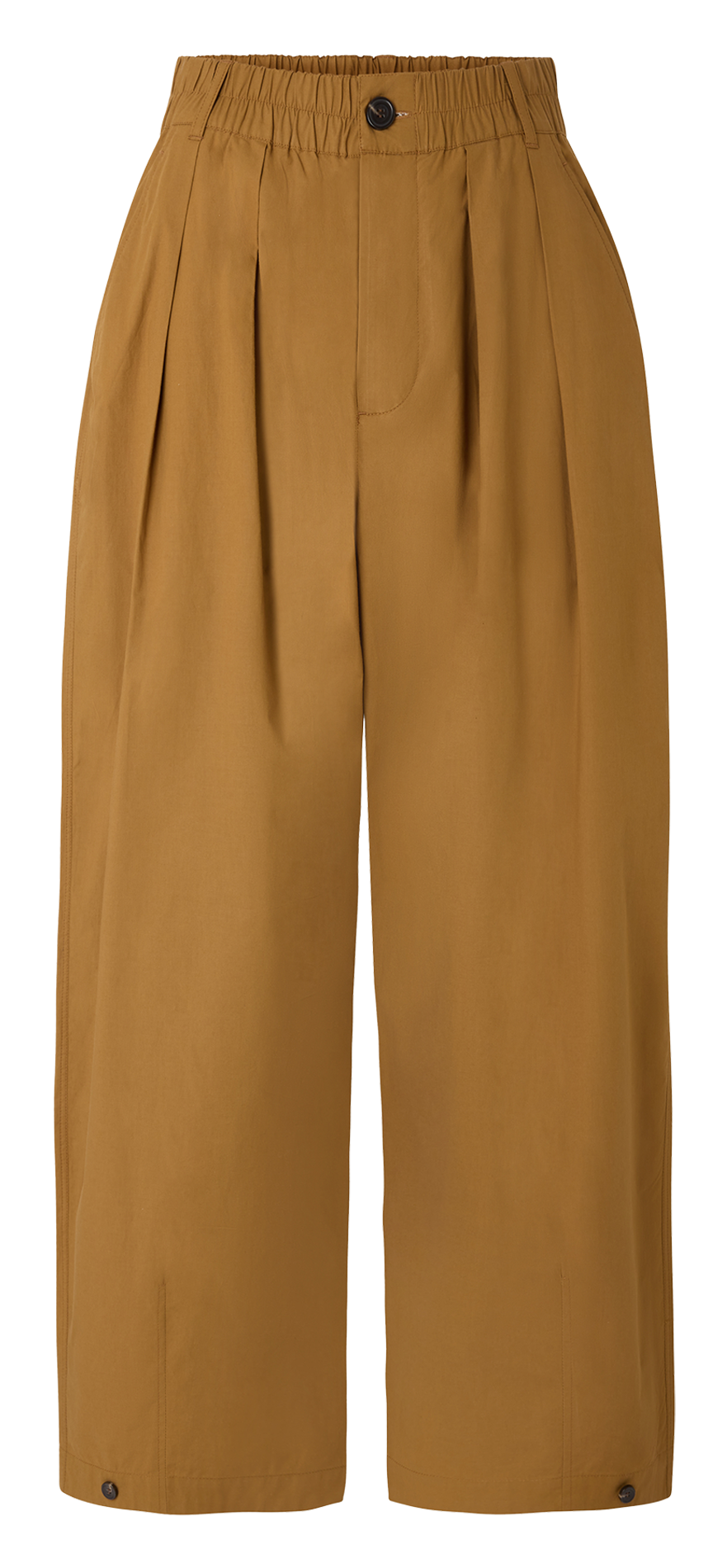 Pantalon large taille haute en coton recyclé SOEUR