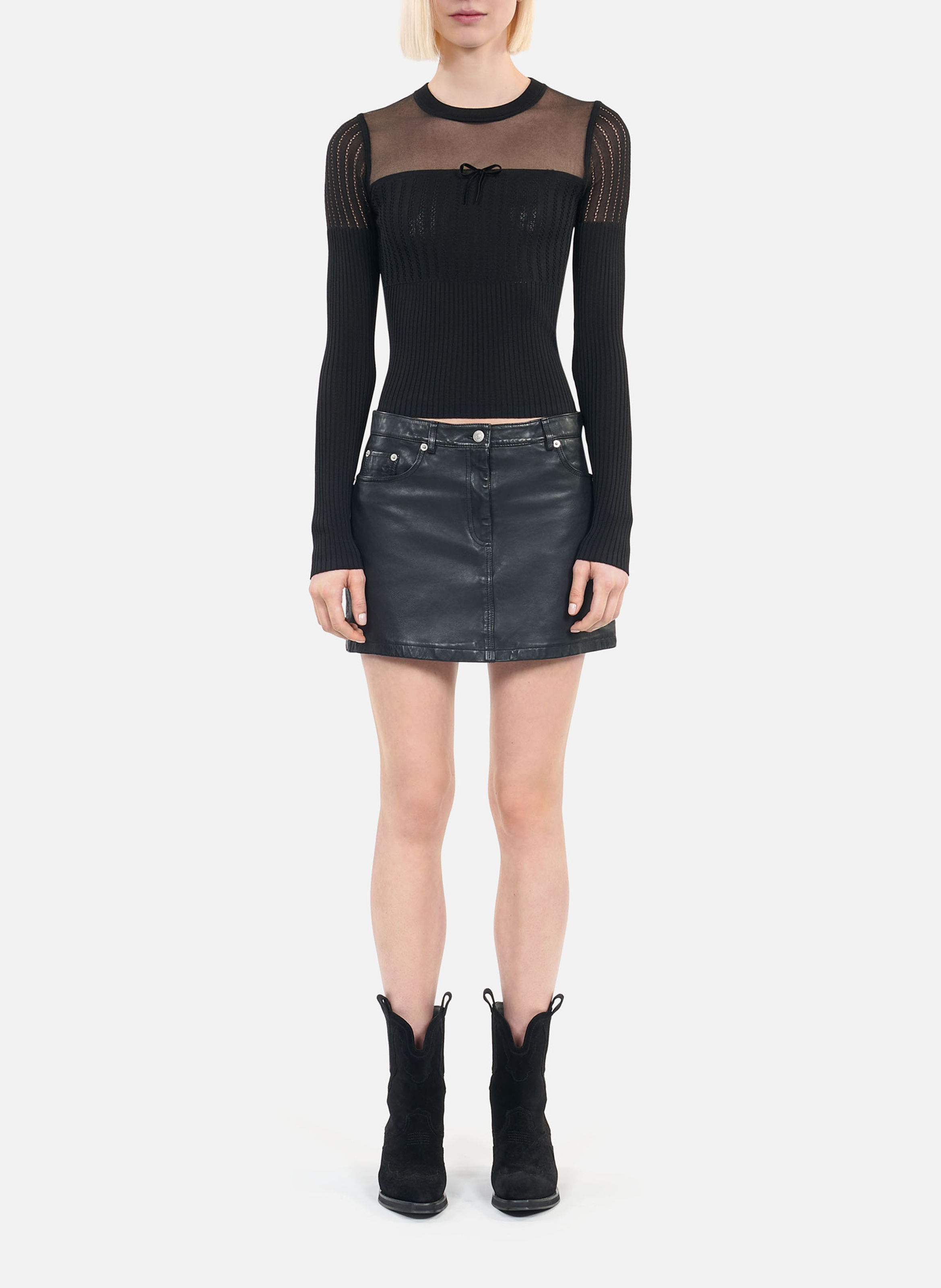 Trui met opstaande kraag THE KOOPLES Zwart