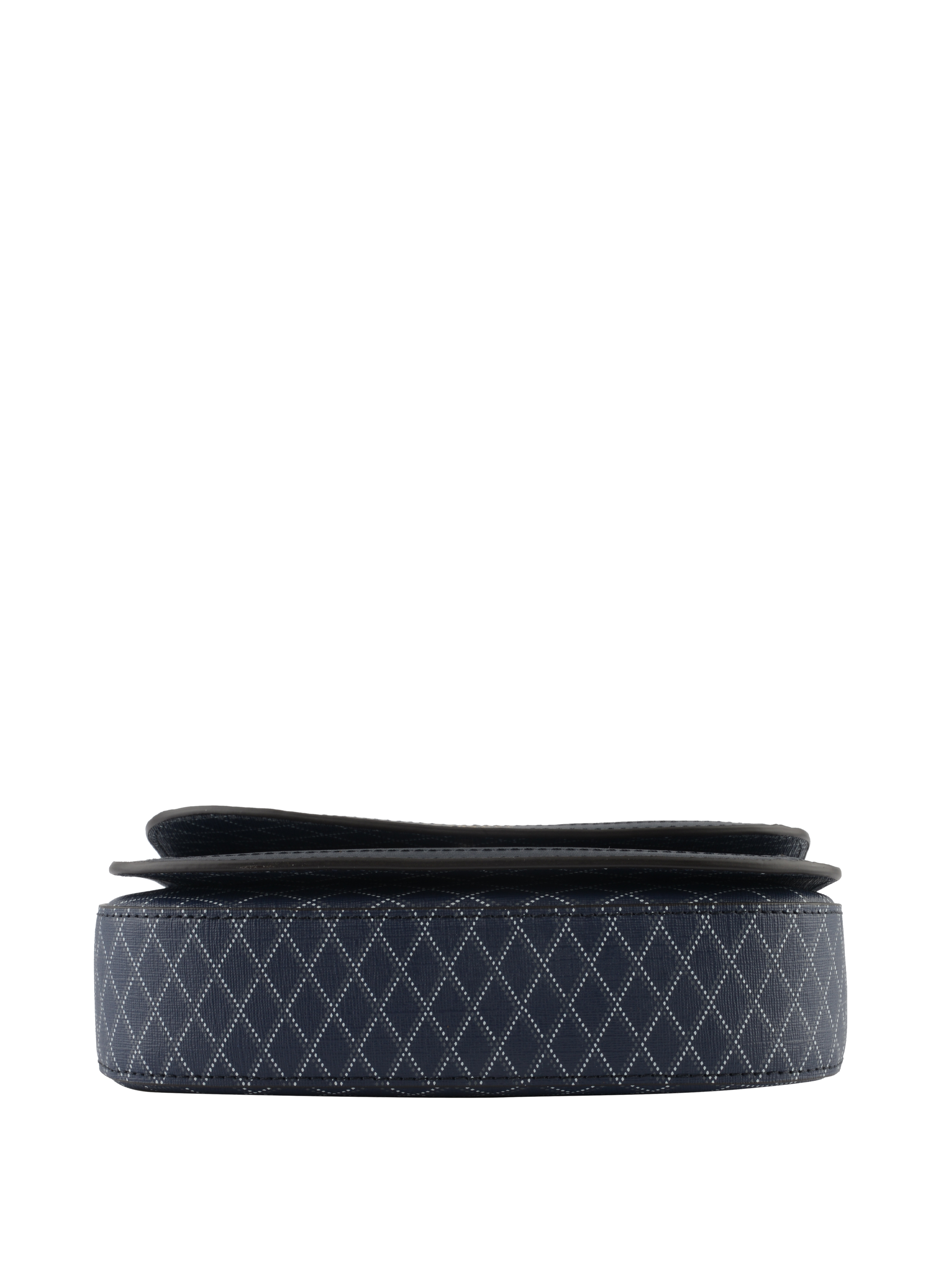 Coated canvas shoulder bag POURCHET Blue