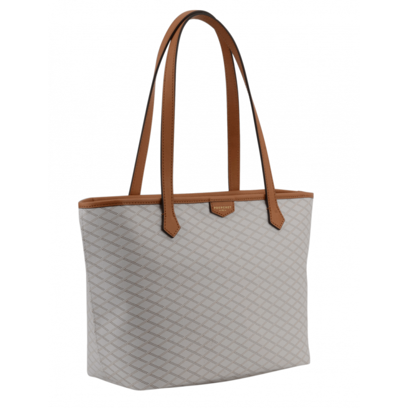 Leather bag POURCHET White