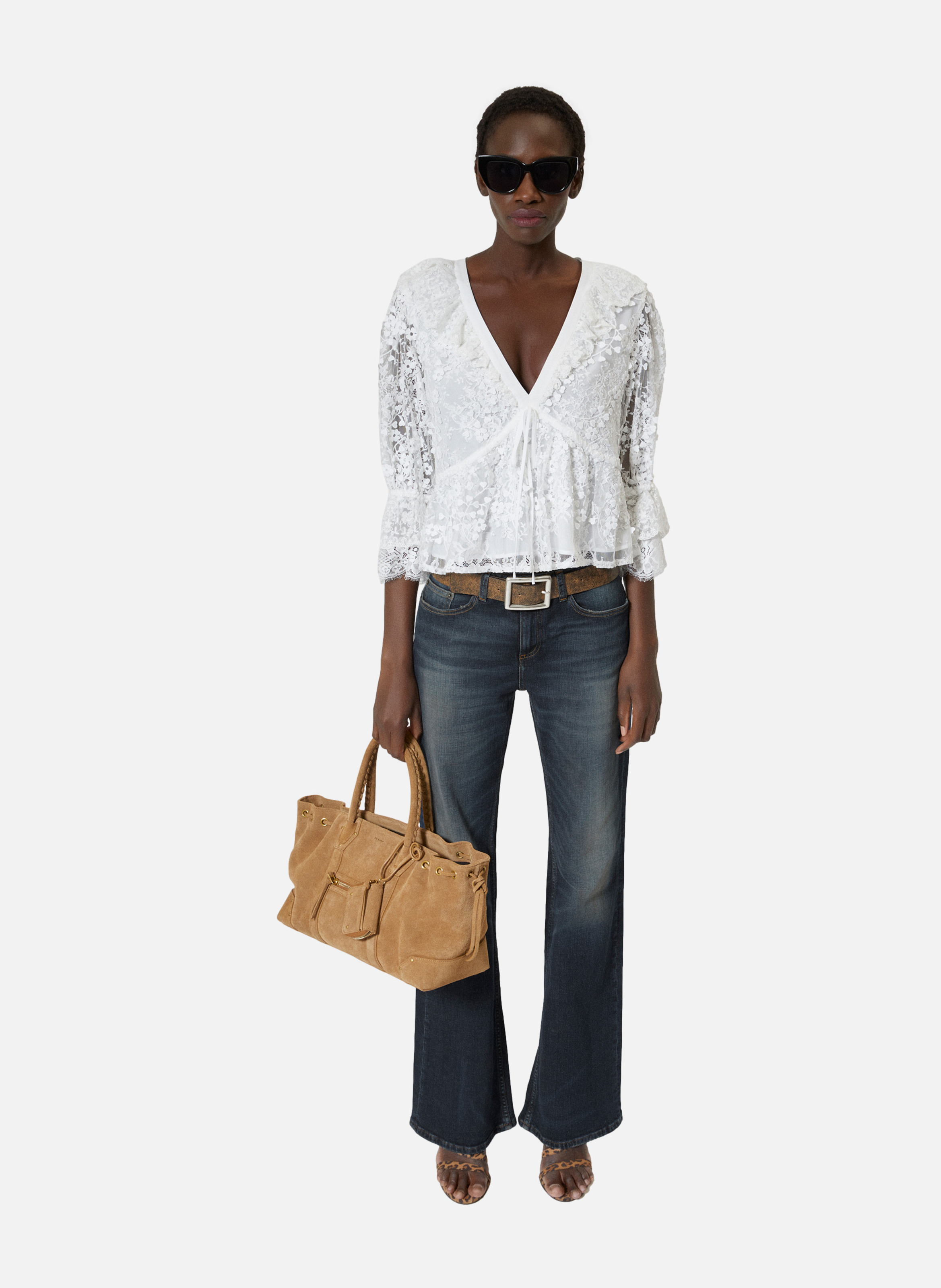 Cotton top THE KOOPLES Beige