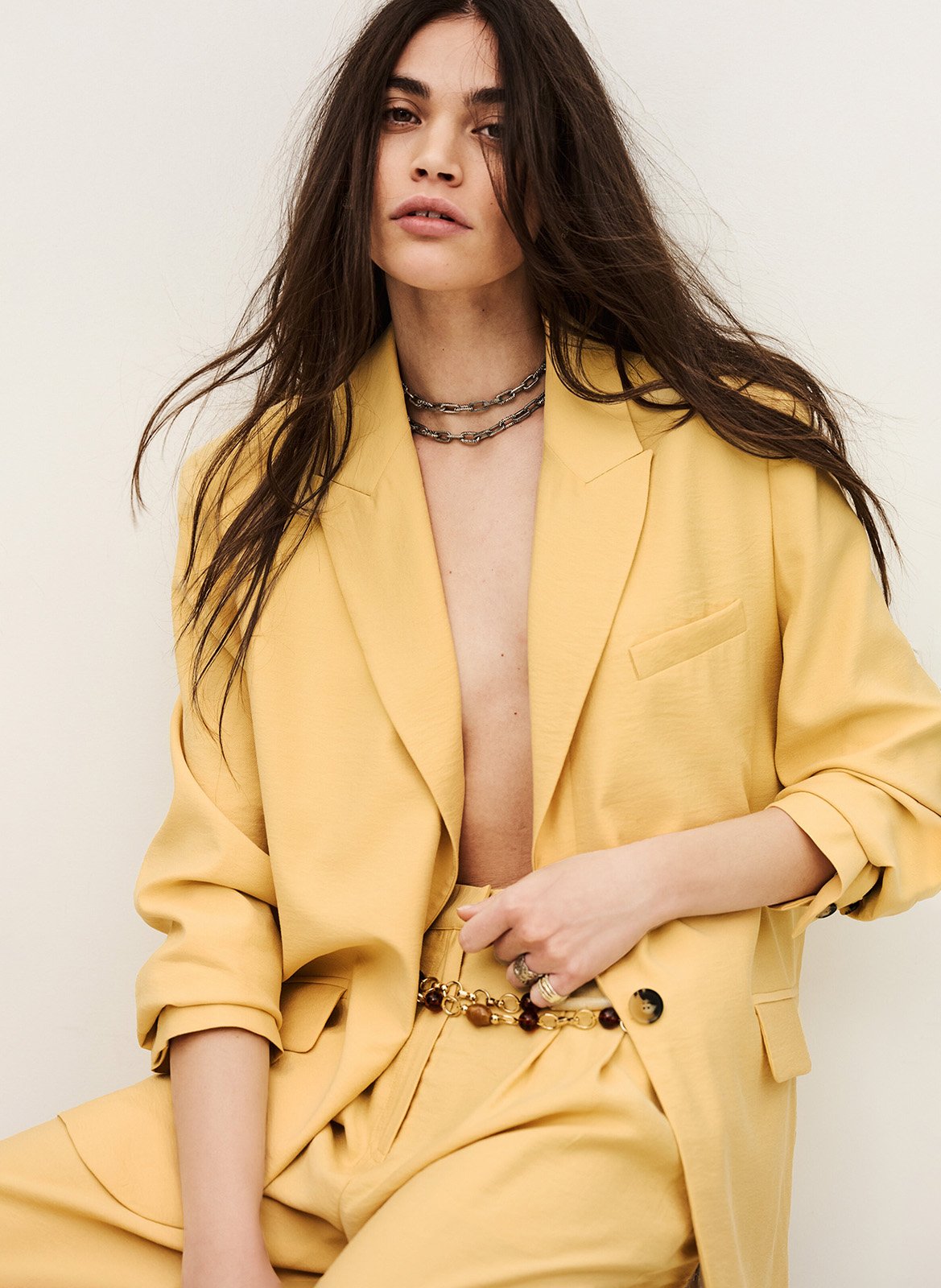 Veste col tailleur  BA&SH Beige