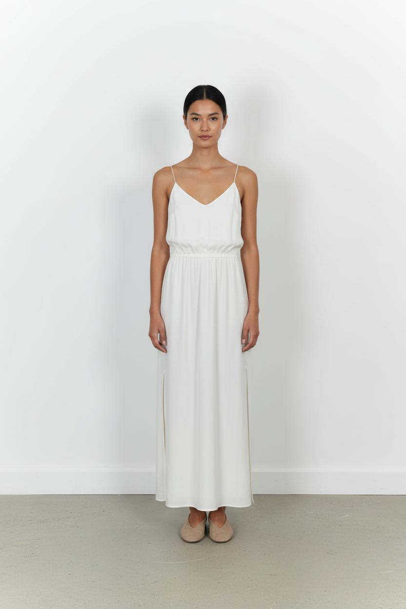 Long dress MAISON LEMOINE - Seconde main Beige