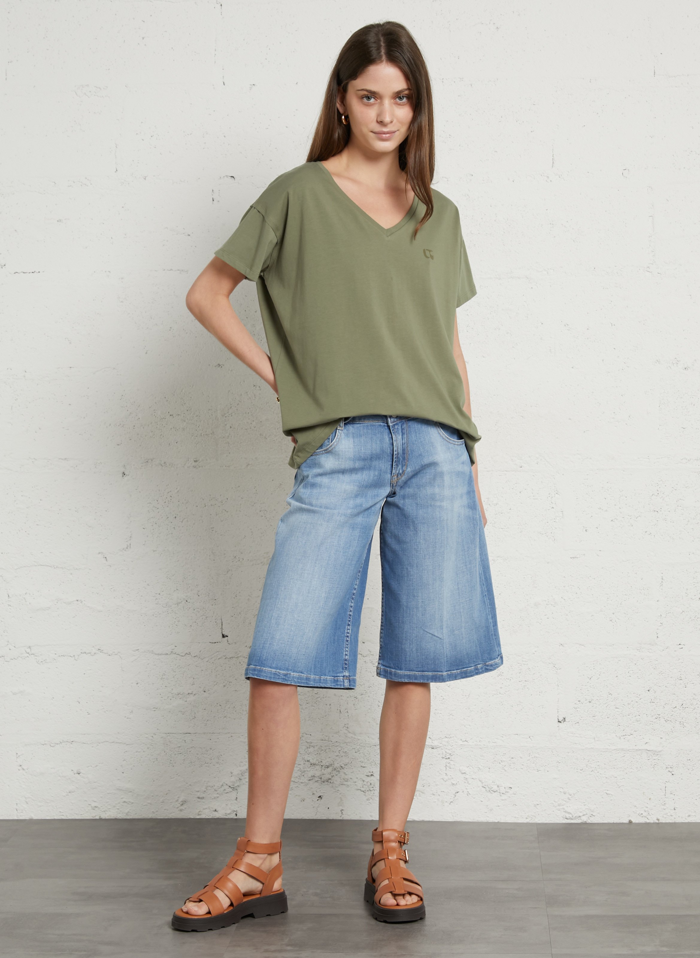 Denim shorts LE TEMPS DES CERISES Blue