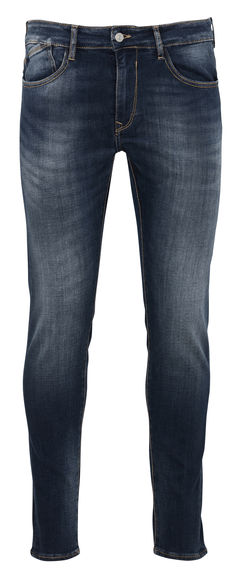 Jeans dritti in denim grezzo. LE TEMPS DES CERISES Blu