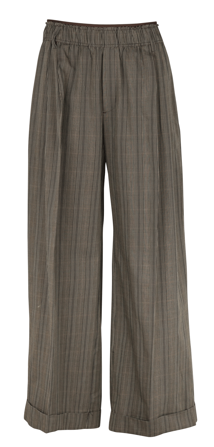 Pantalon large en coton imprimé BELLEROSE Vert