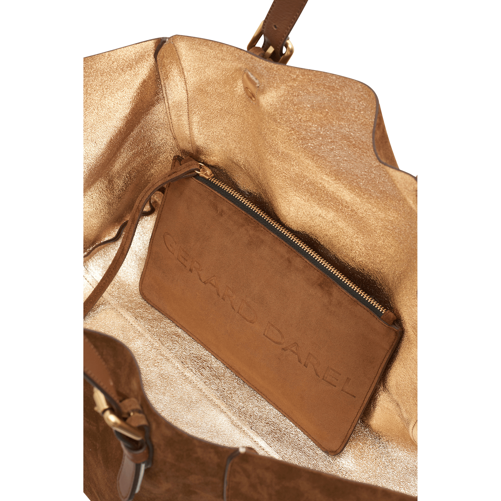 Suède shopper GERARD DAREL Bruin