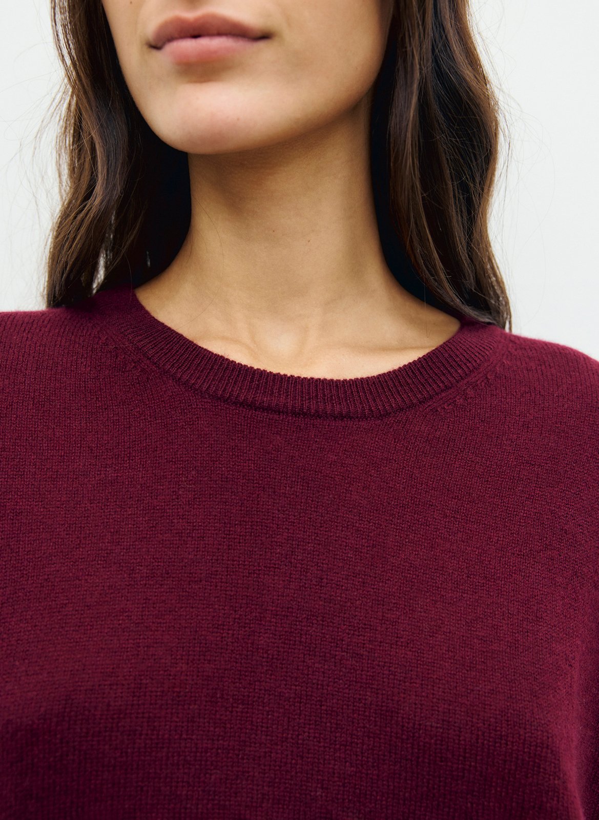 Oversized ronde hals trui in kasjmier GERARD DAREL Rood