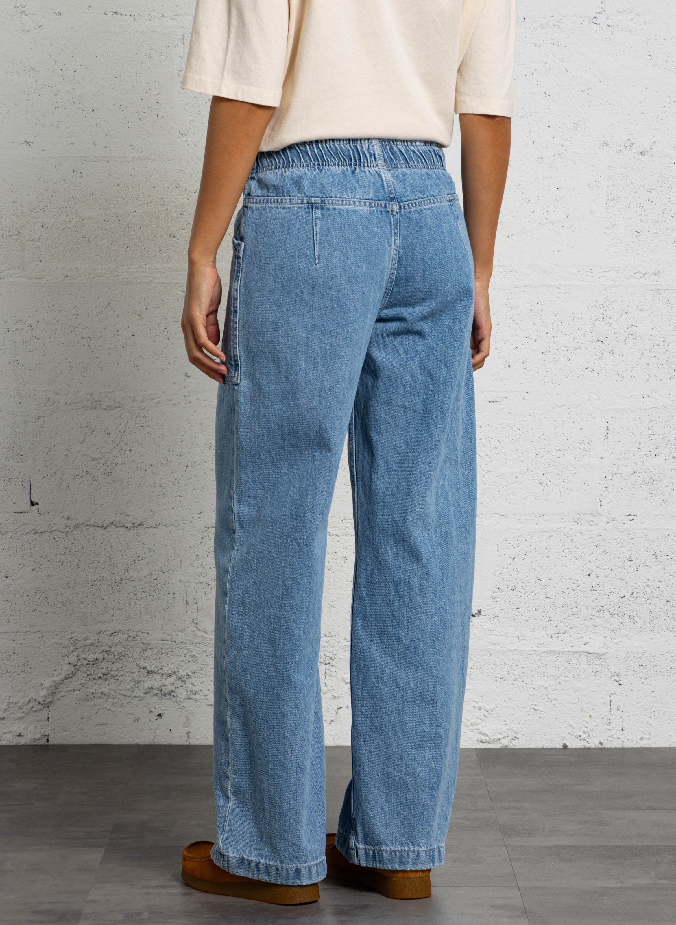 Pantalon large en denim de coton  BILLABONG Bleu