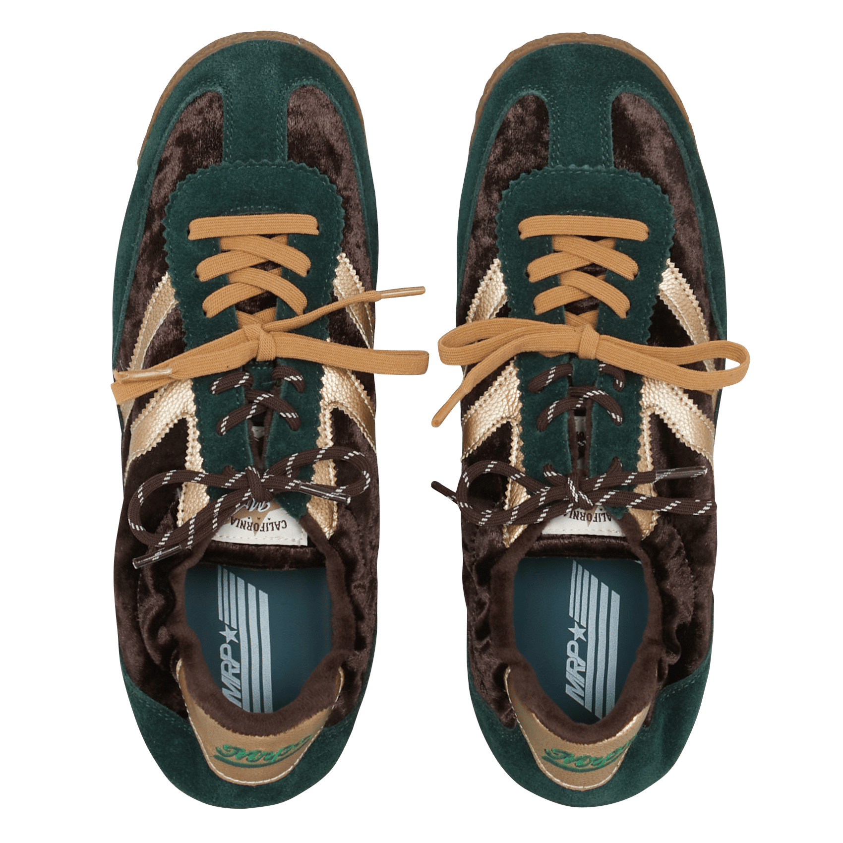 Baskets basses en cuir MRP Vert