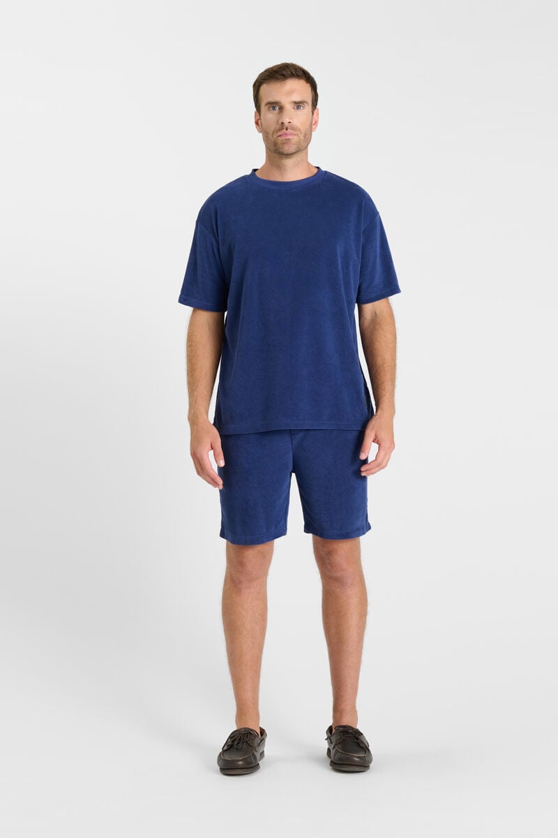 Tee-shirt col rond LE TEMPS DES CERISES Bleu