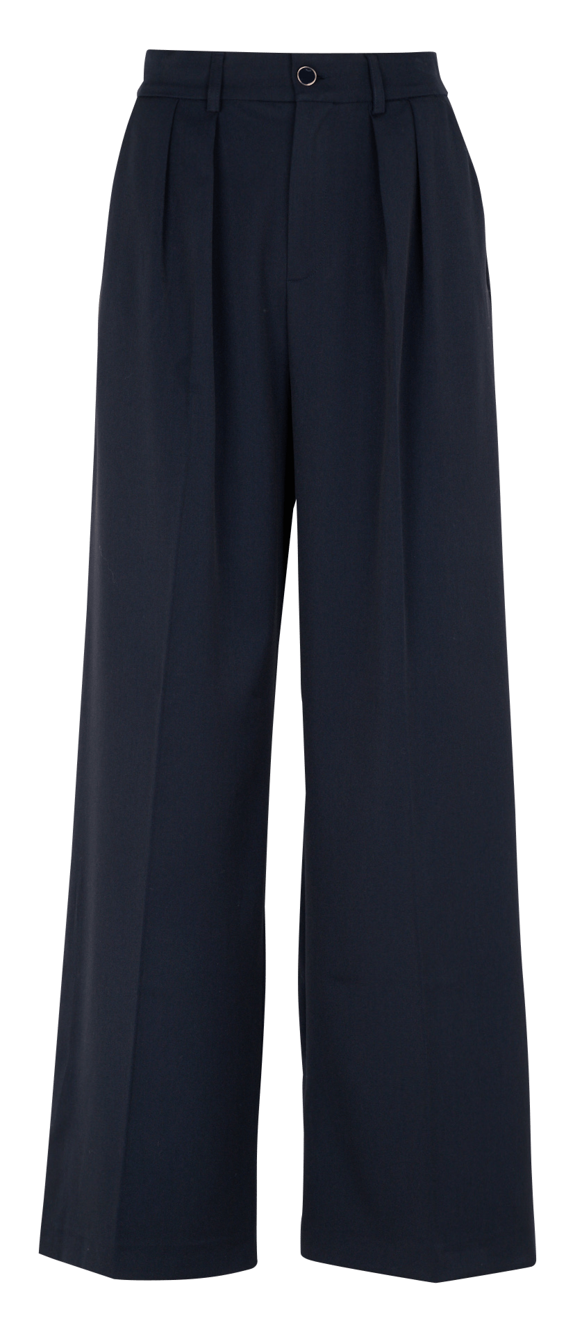 Pantalon large uni à pinces  PETITE MENDIGOTE Bleu