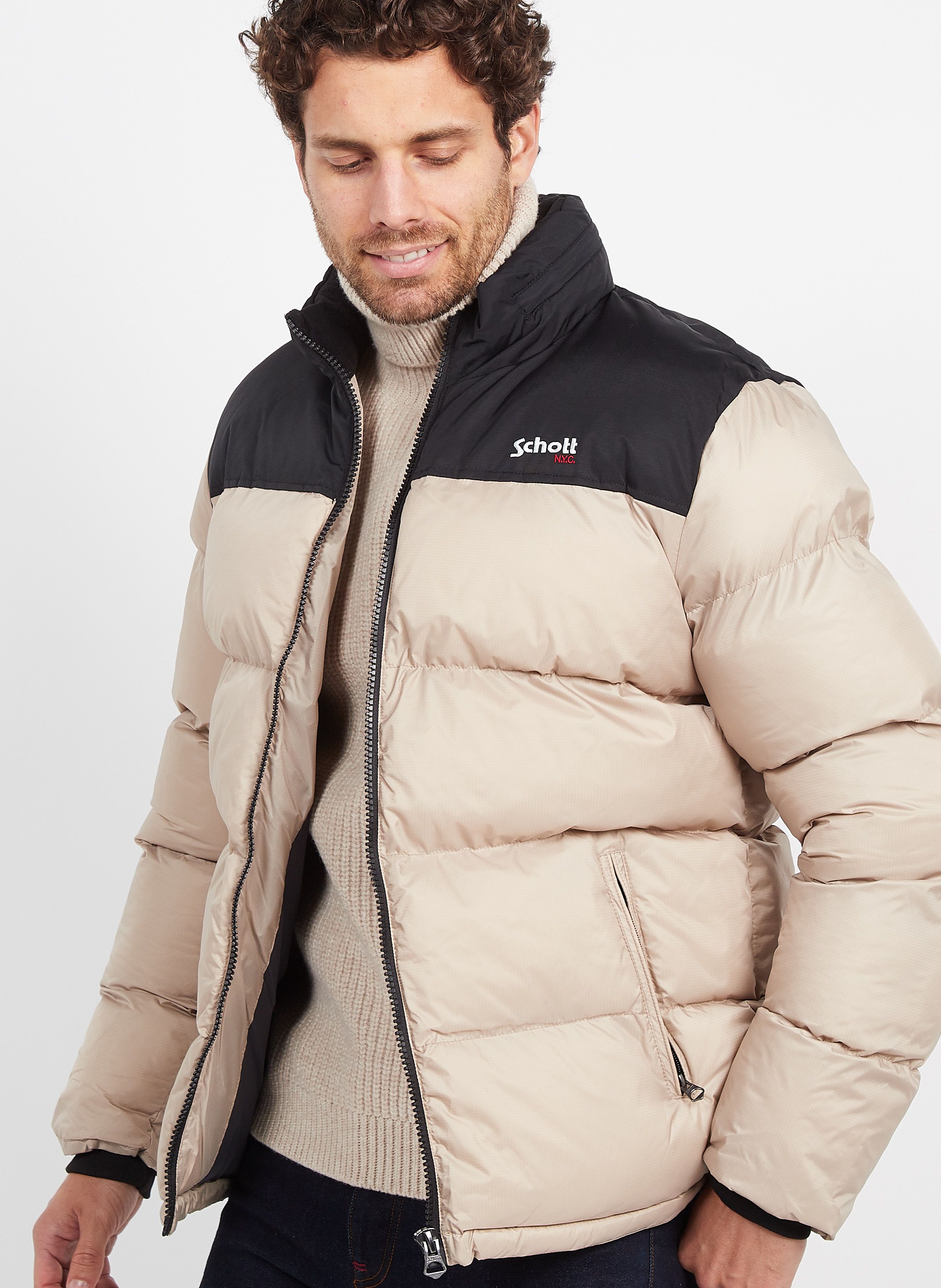 Doudoune shop beige homme