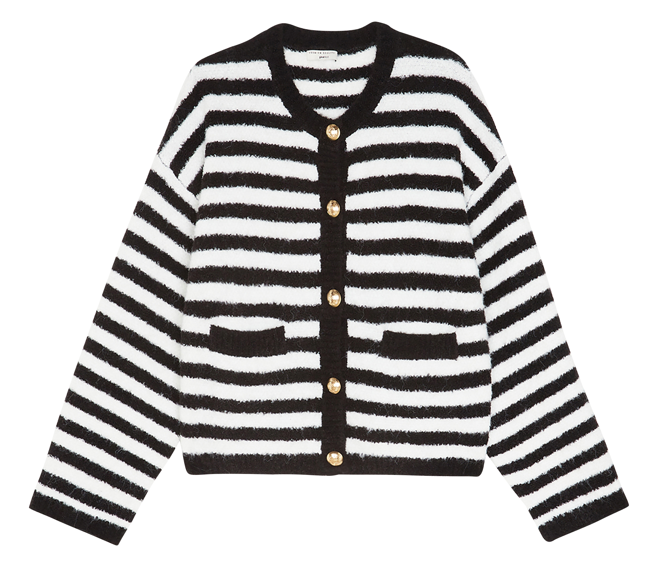 Round-neck cardigan GINA TRICOT Multicolored