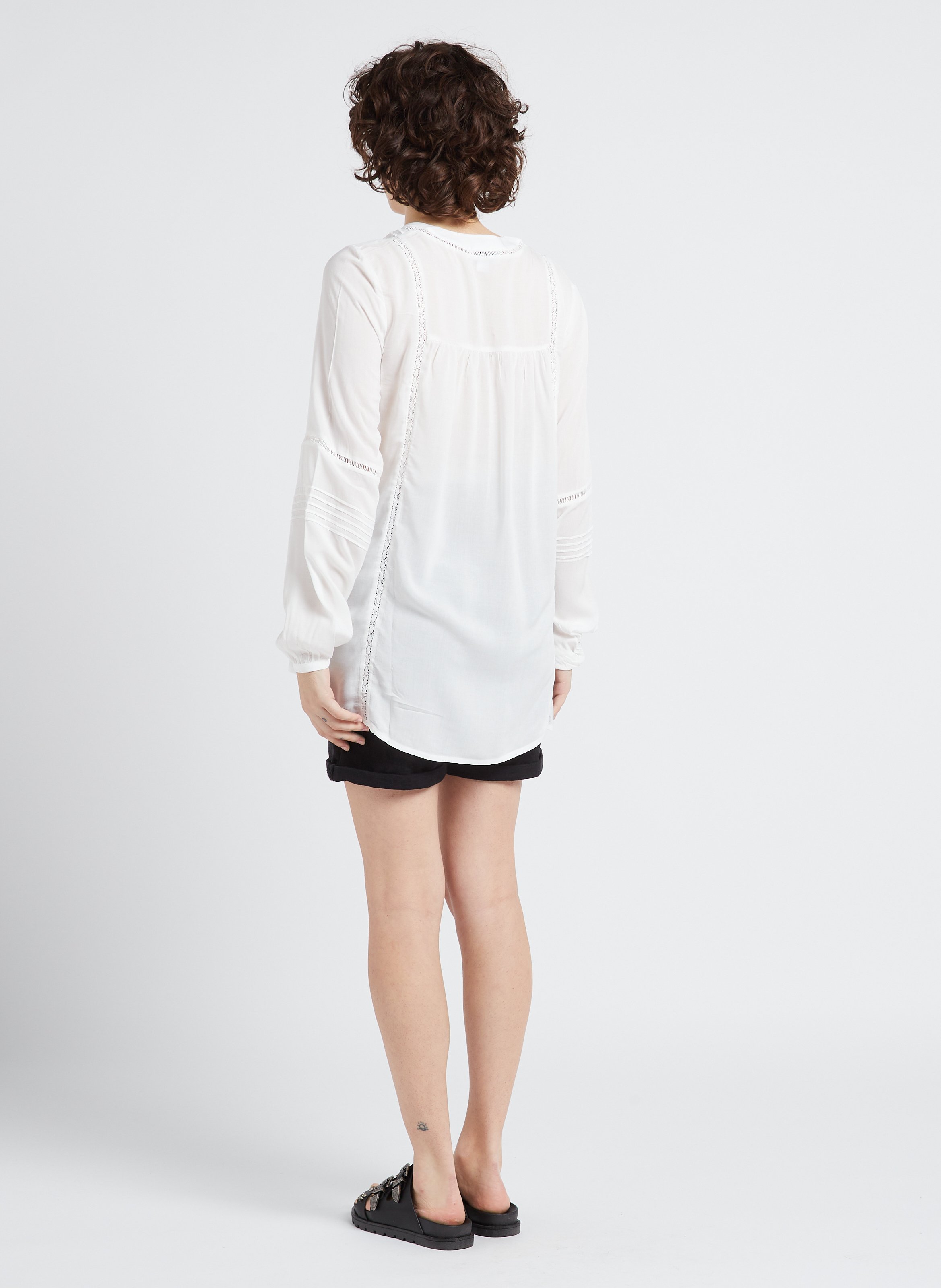 Top met ronde hals SERAPHINE Wit