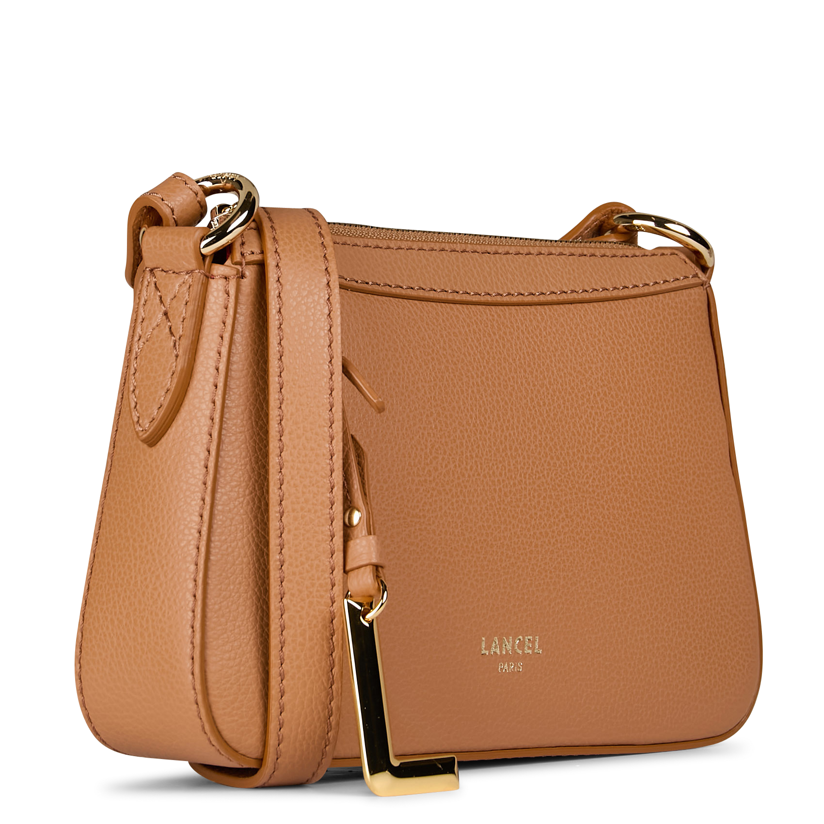 Sac bandoulière en cuir LANCEL Beige