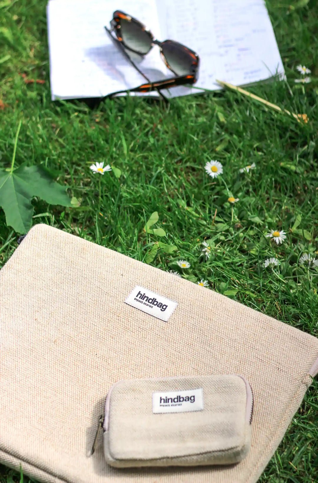 Cotton coin purse HINDBAG Beige