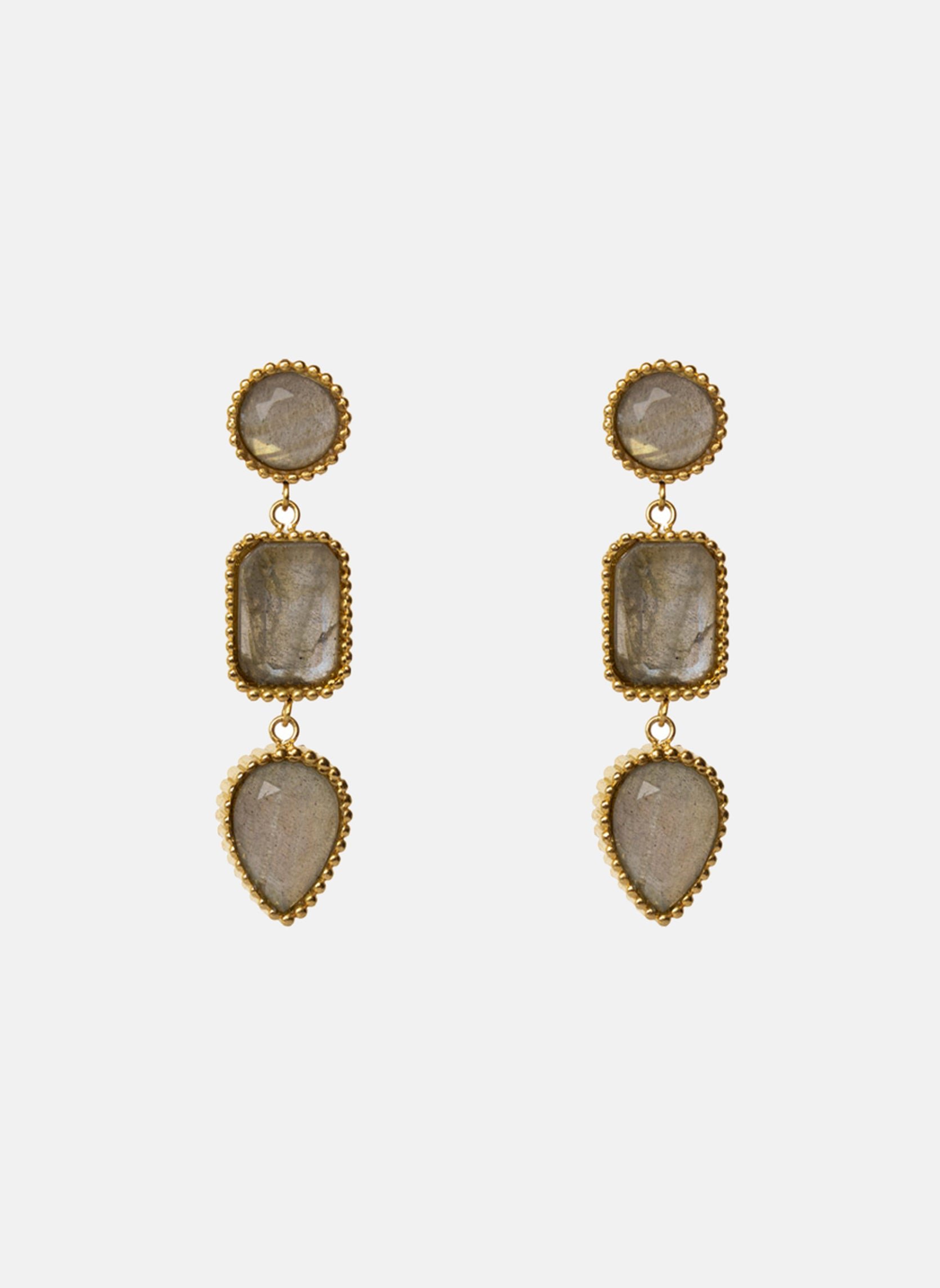 PERSEPHONE - Stainless steel earrings for pierced ears AEC Paris Grey