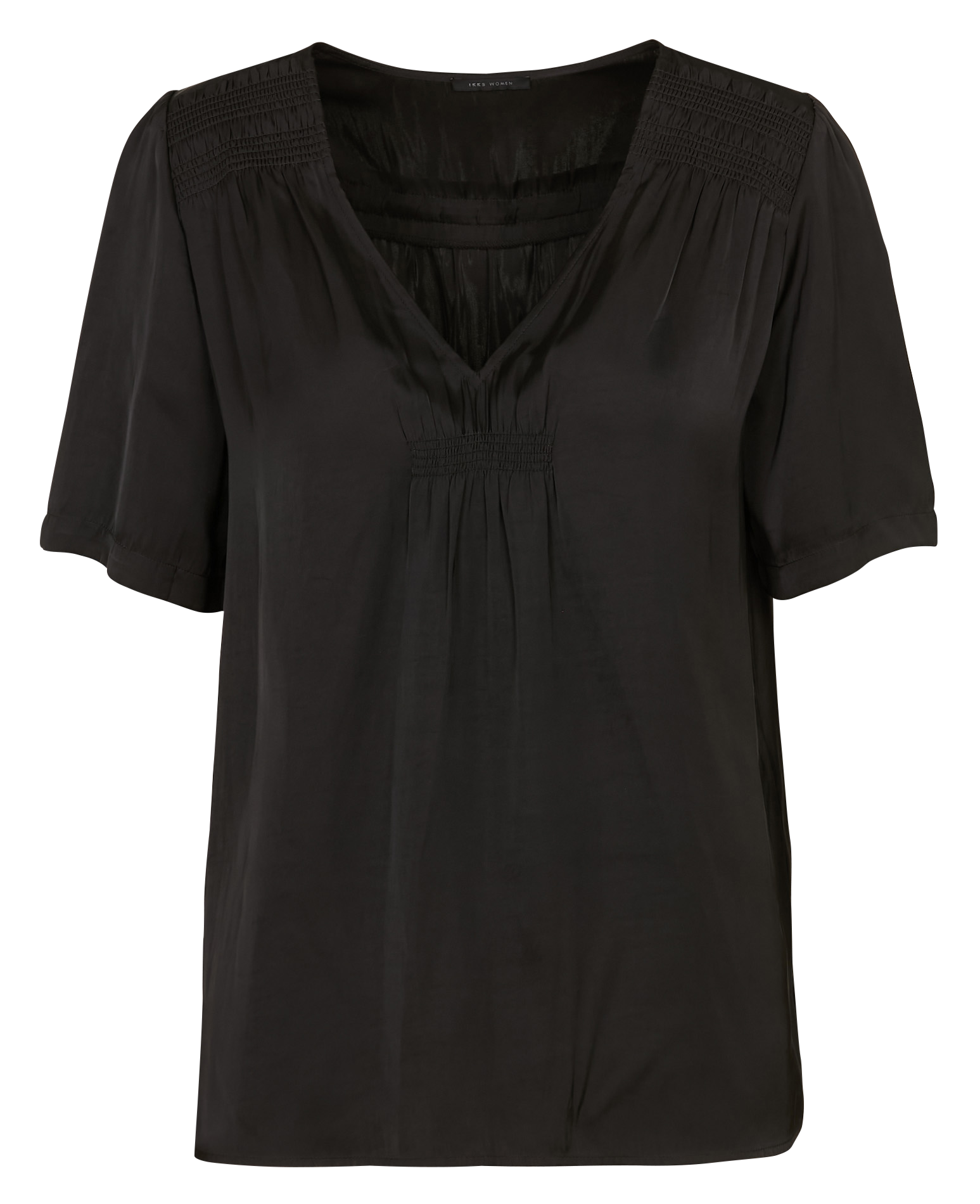 Oversize Satin Top IKKS Schwarz