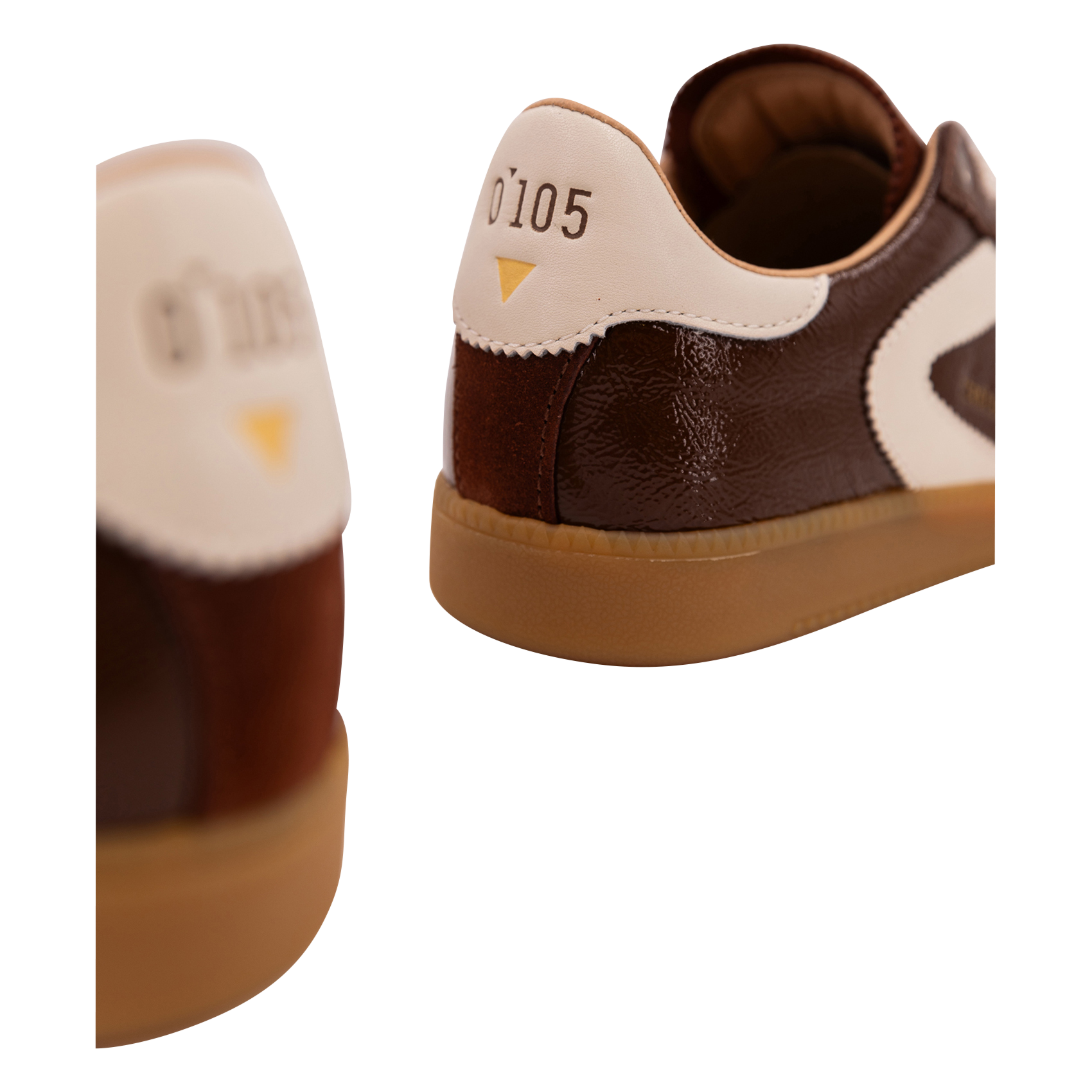 Baskets basses en cuir 0'105 Marron