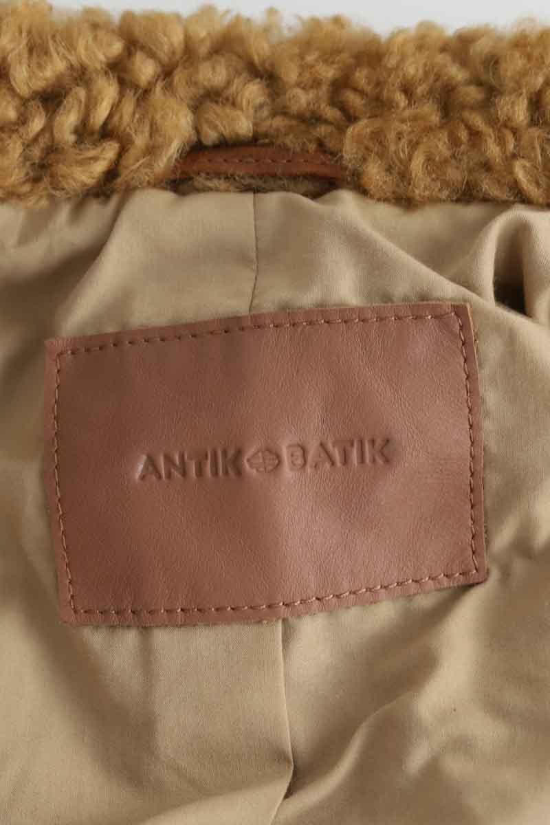 Leather coat ANTIK BATIK - Seconde Main Brown
