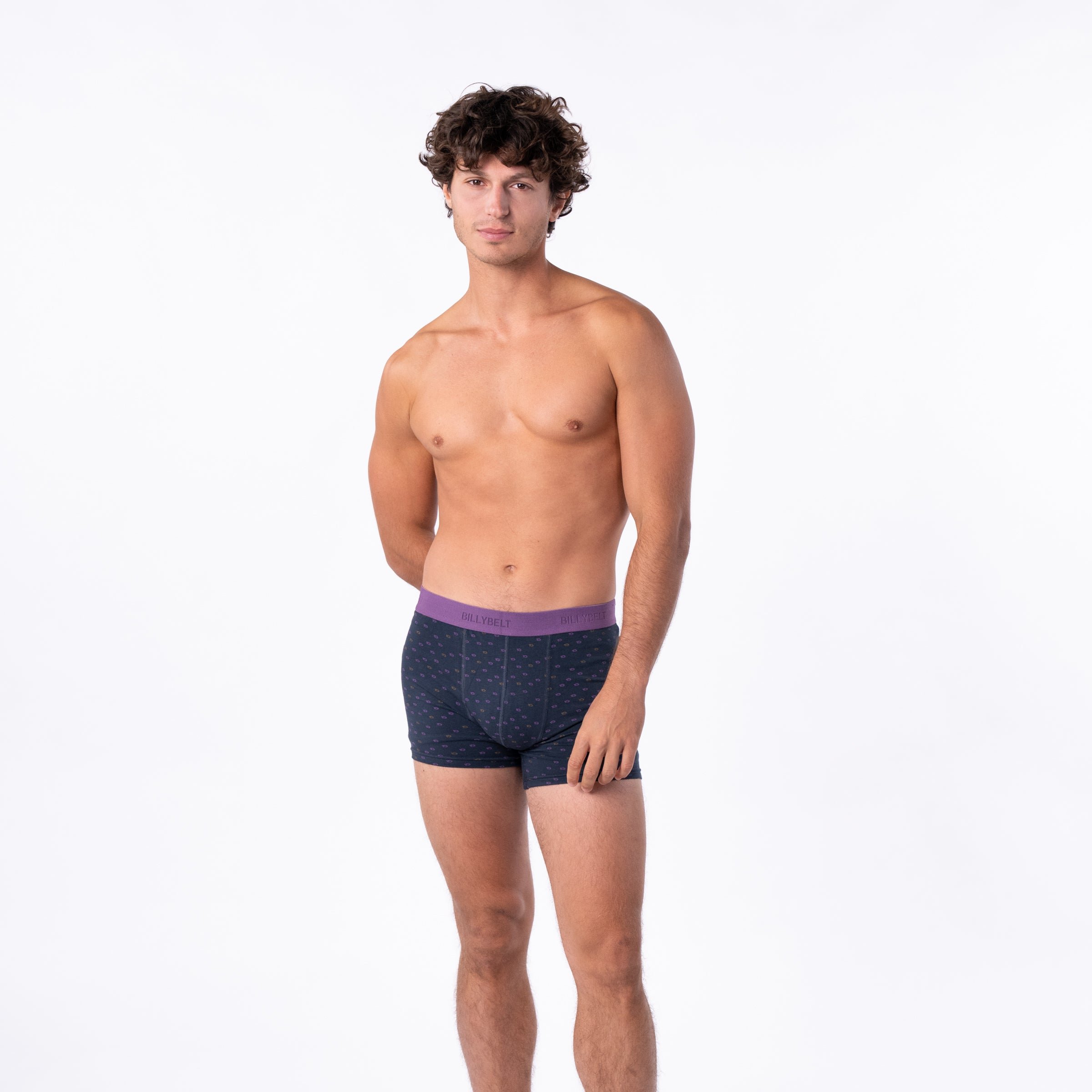 Organic cotton boxers BILLYBELT Grey