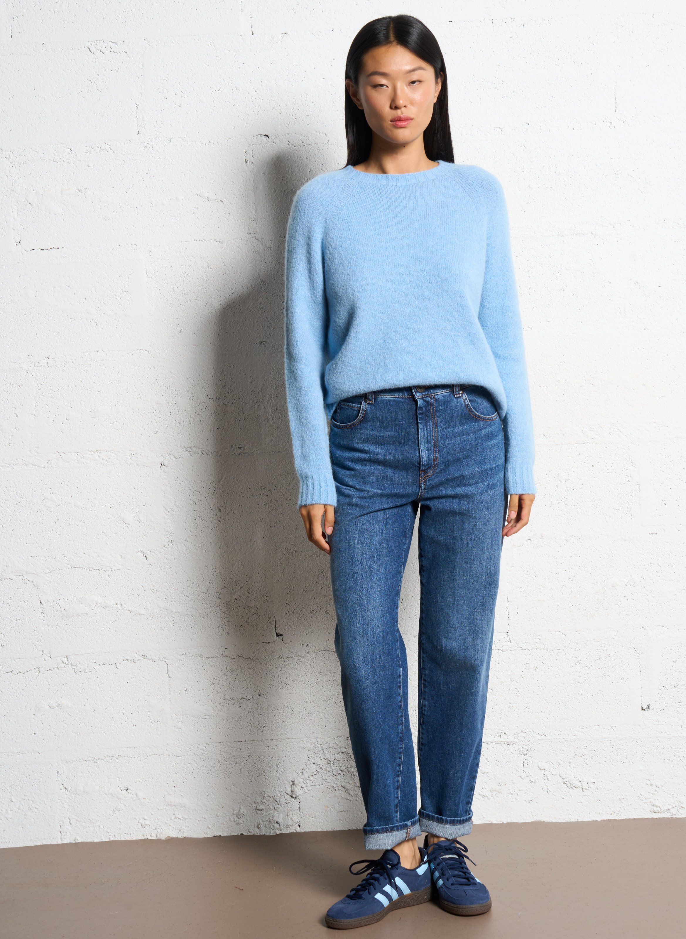 Straight-cut knit sweater MAX MARA WEEK END Blue
