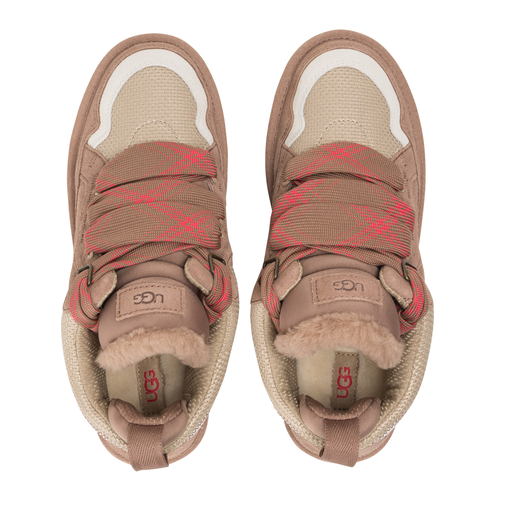 Baskets basses en cuir UGG Marron