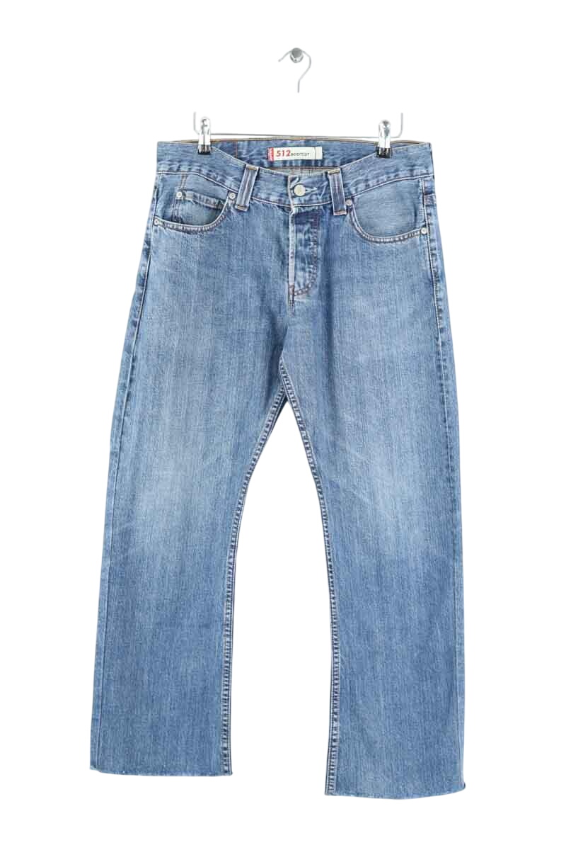 Cotton straight jeans LEVI'S - Seconde main Blue