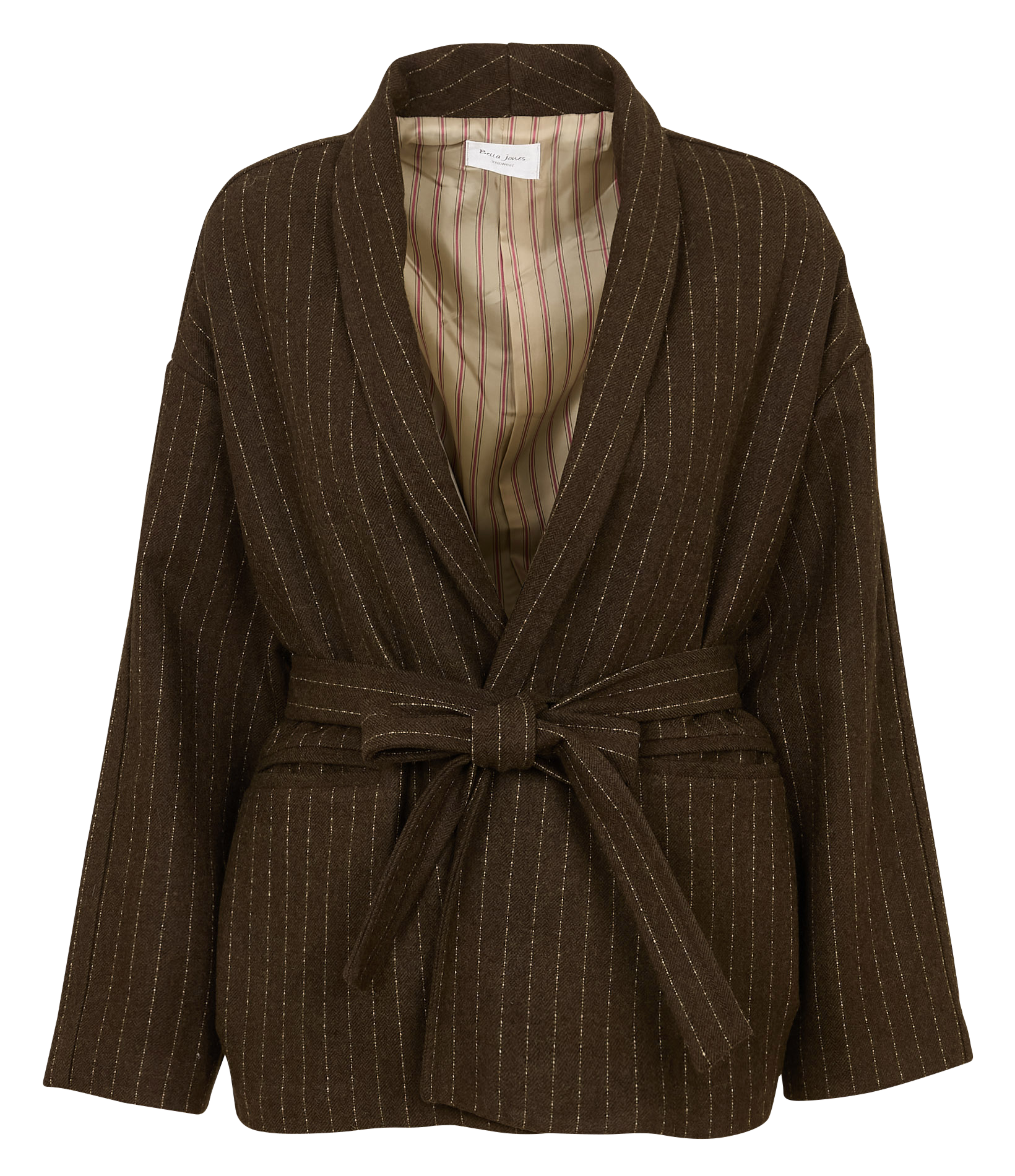 Jacket with tailored collar BELLA JONES Brown