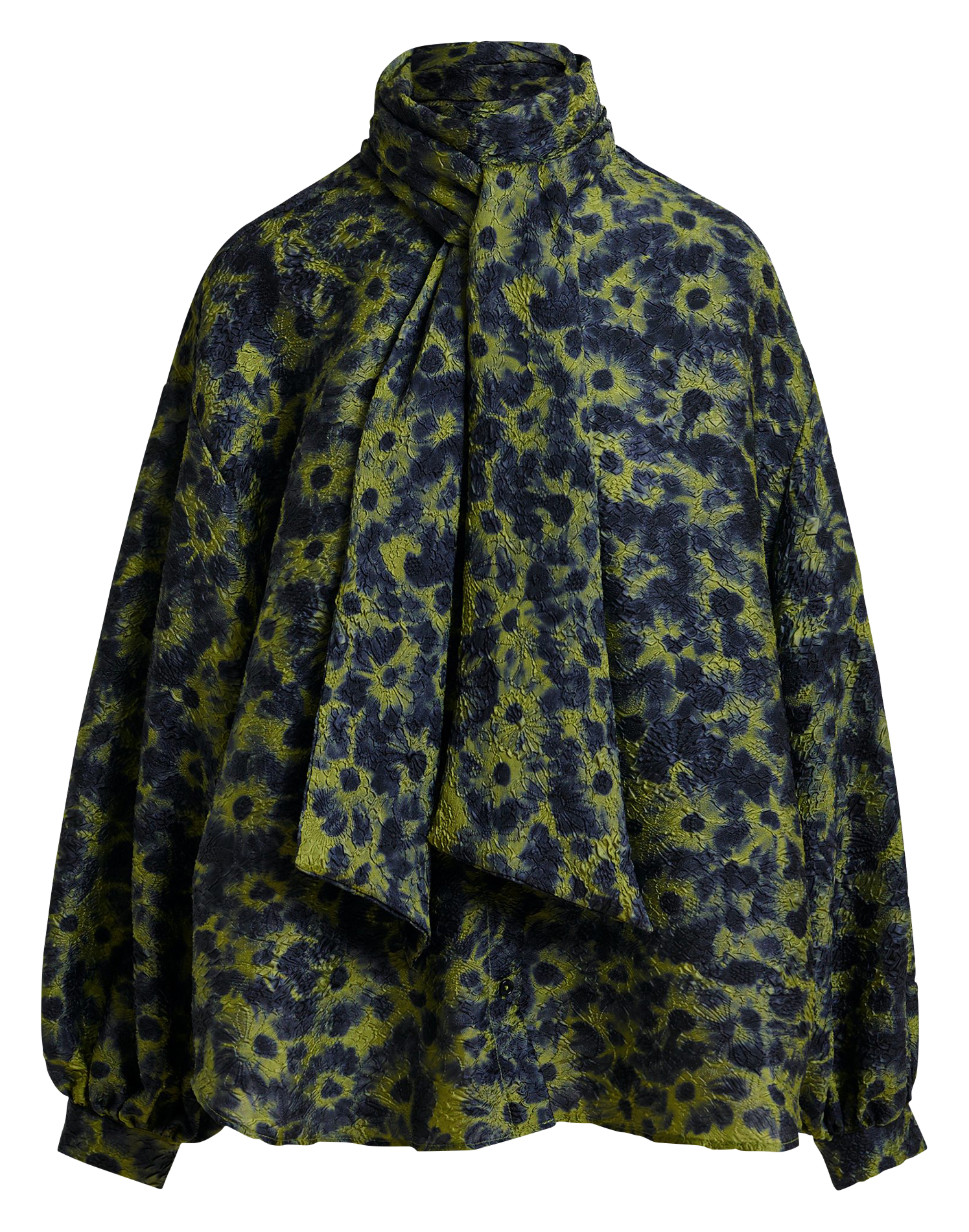 Chemise imprimée à boutons oversize ESSENTIEL ANTWERP Vert