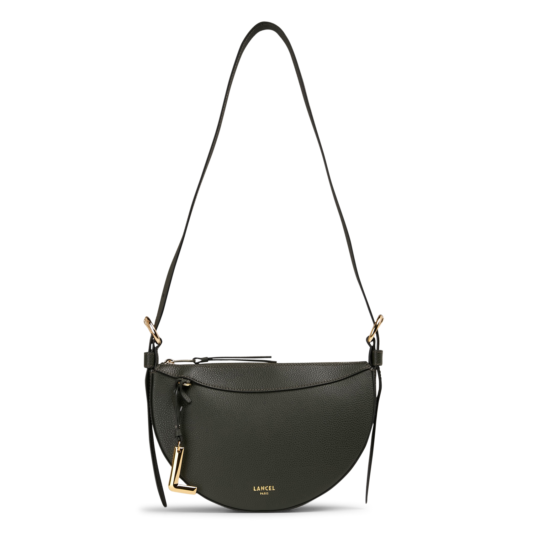 Sac demie lune en cuir  LANCEL