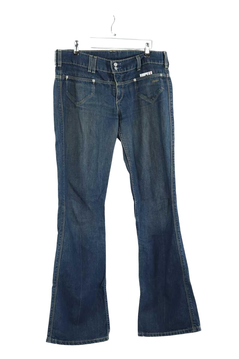 Cotton straight jeans LEVI'S - Seconde main Blue