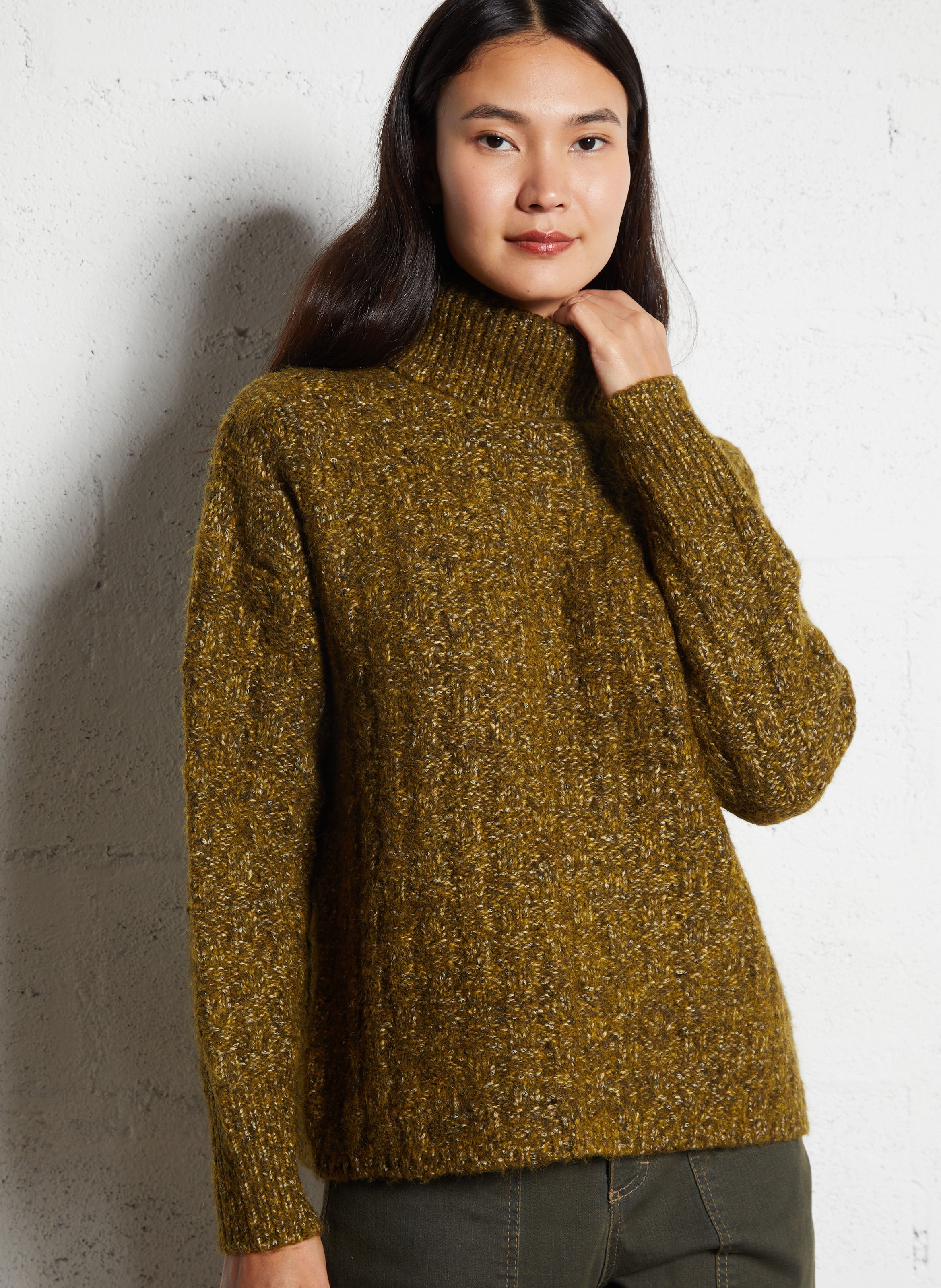 Pull col roulé en laine MAISON 123