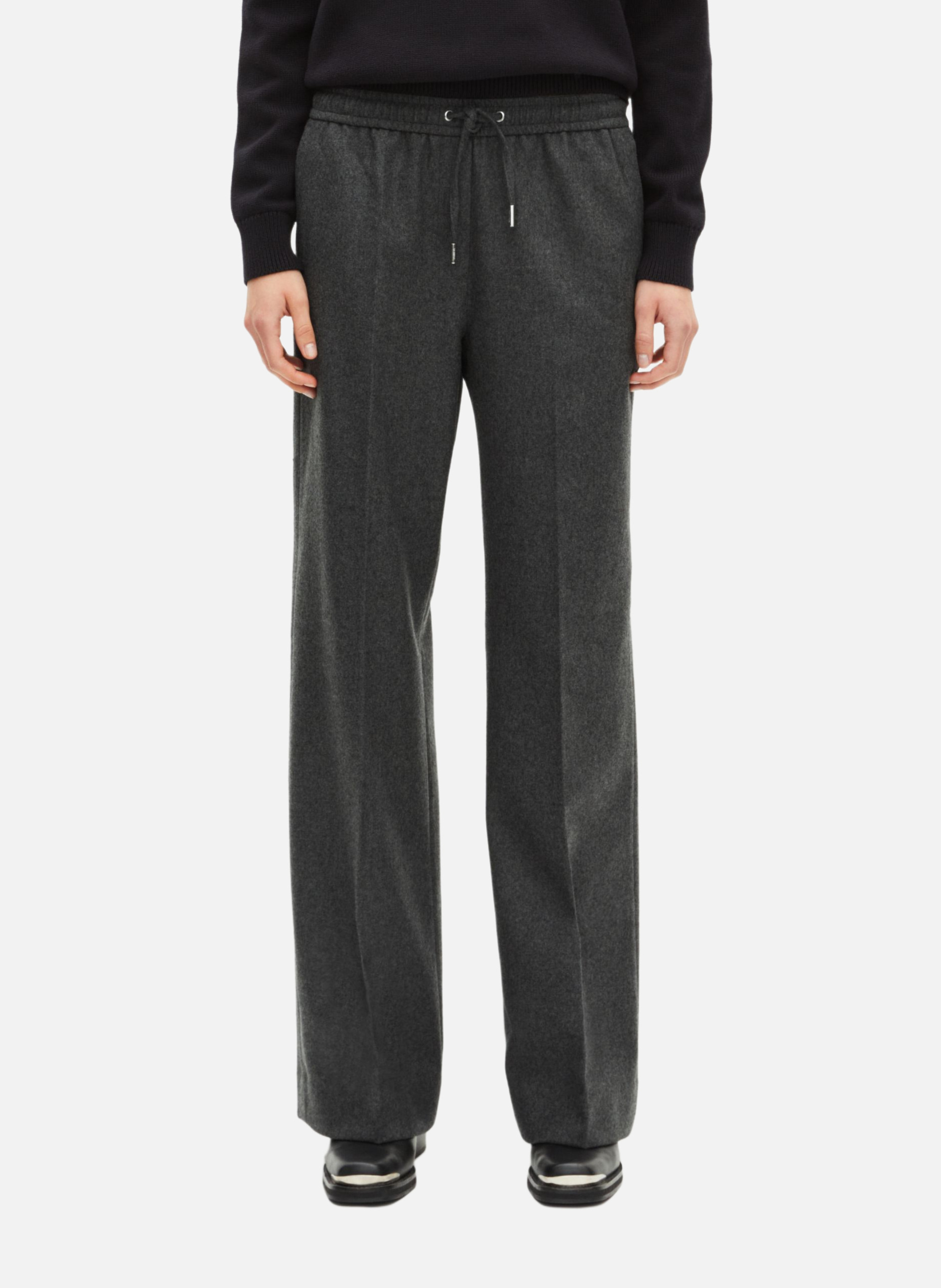 Pantalon large en flanelle THE KOOPLES Gris