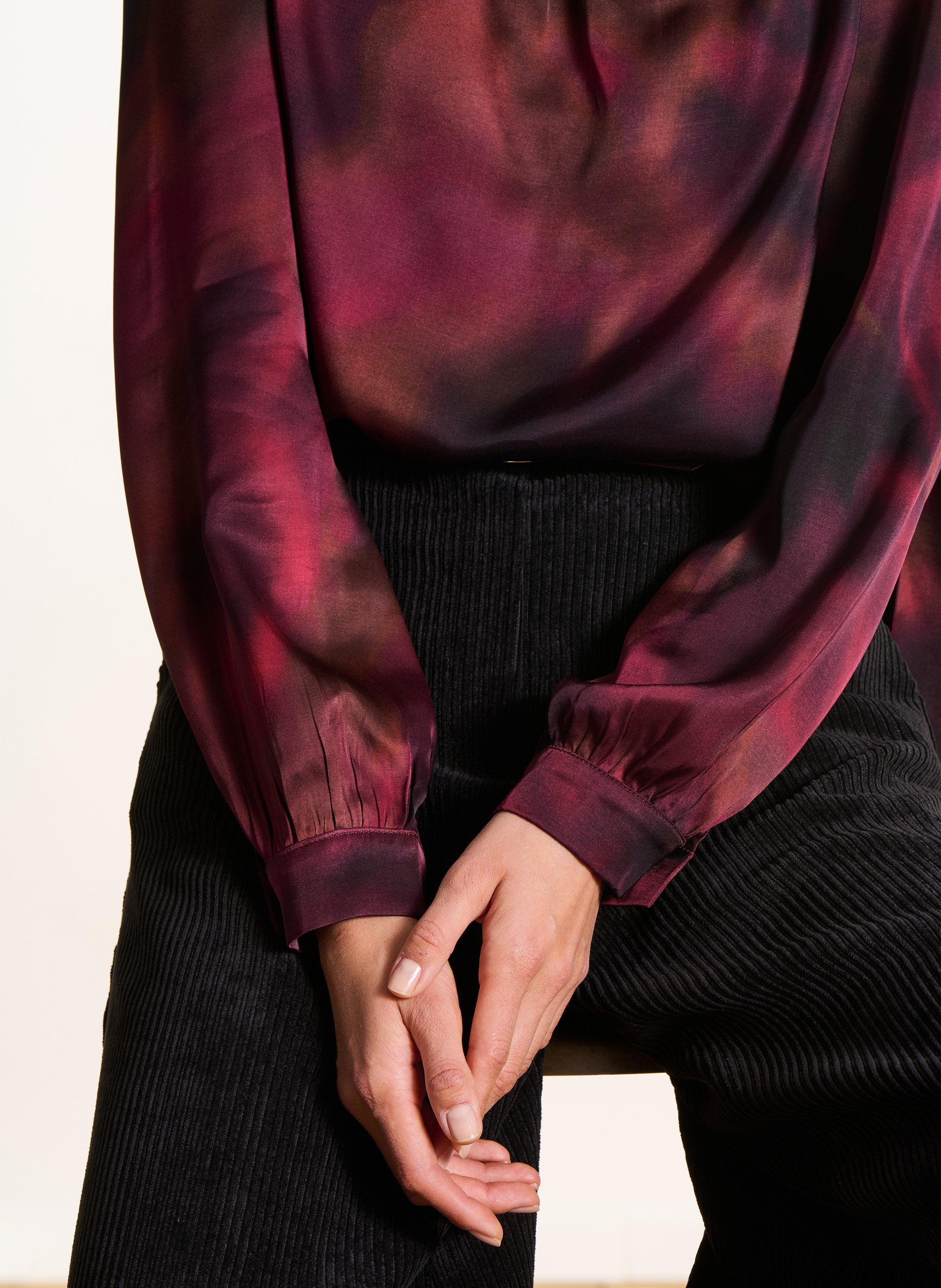 Blouse droite imprimée LA FEE MARABOUTEE Rouge