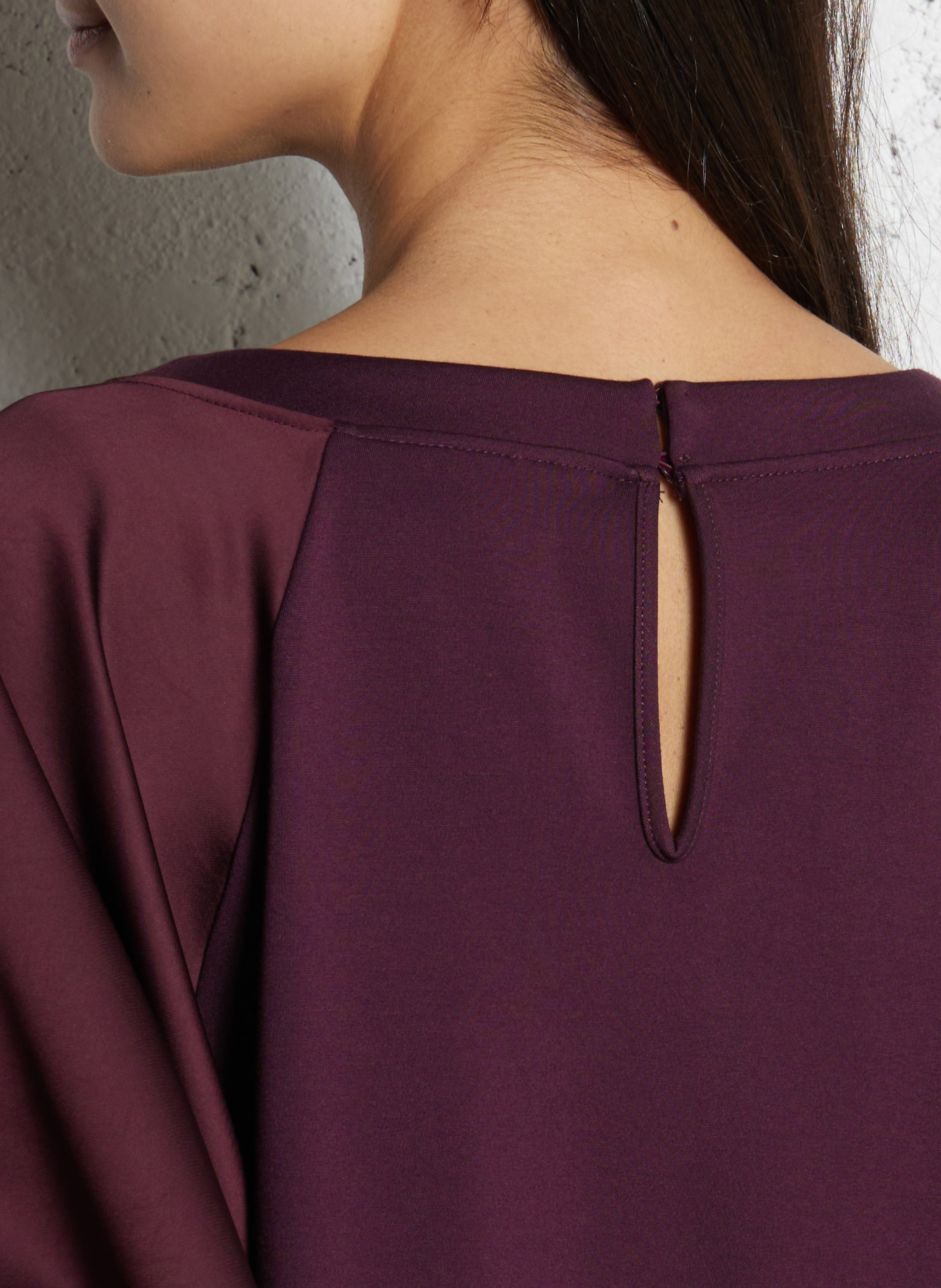 Robe courte col rond IMPERIAL Violet