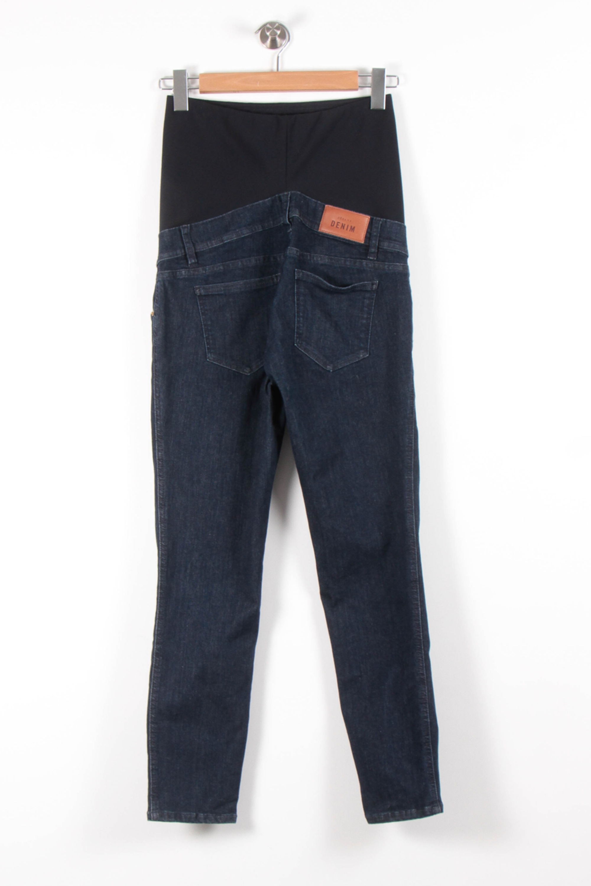 Cropped slim jeans with studs SEZANE - Seconde main Blue