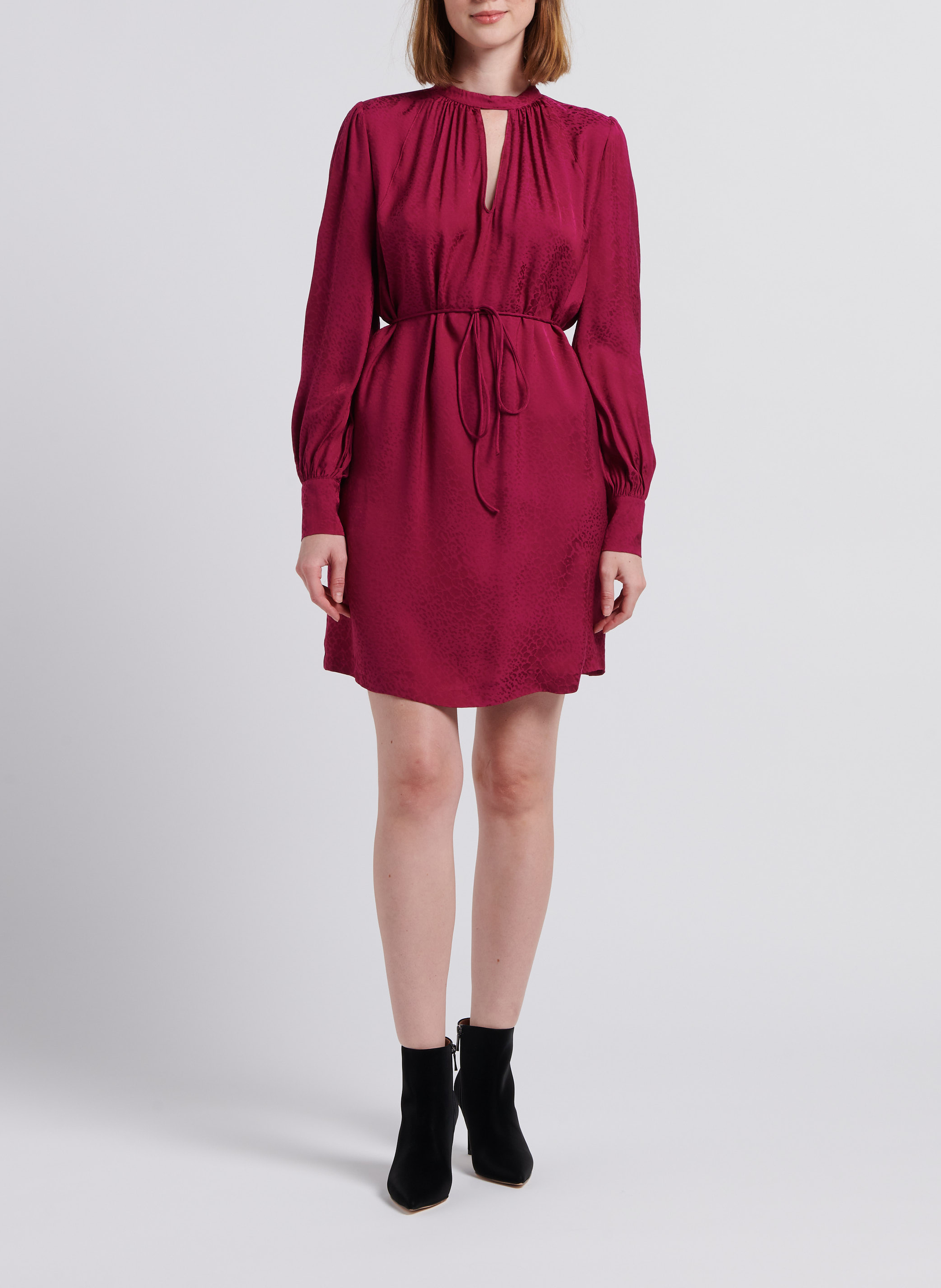 Straight round-neck dress TWINSET Pink