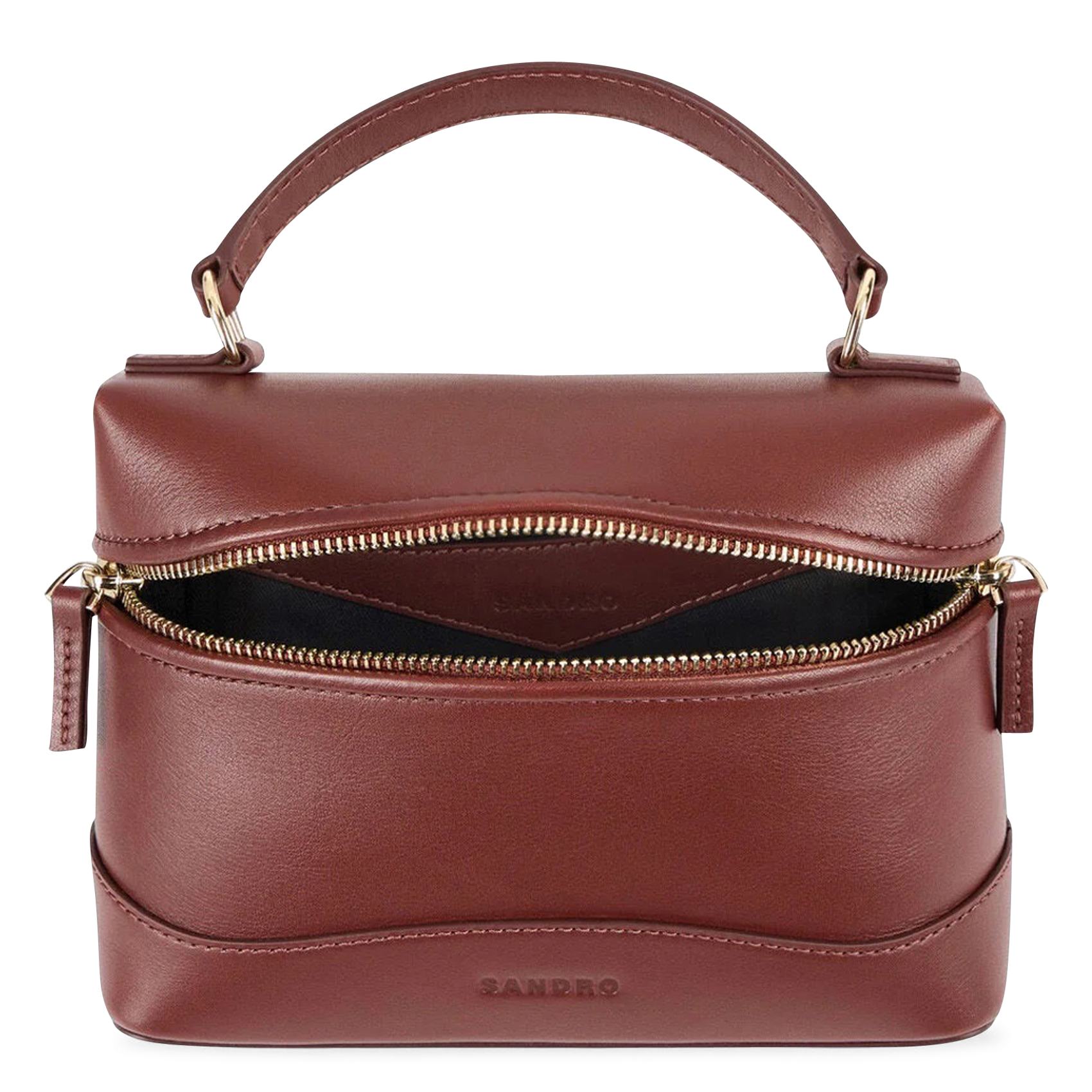 Bolso bandolera de ante SANDRO Marron