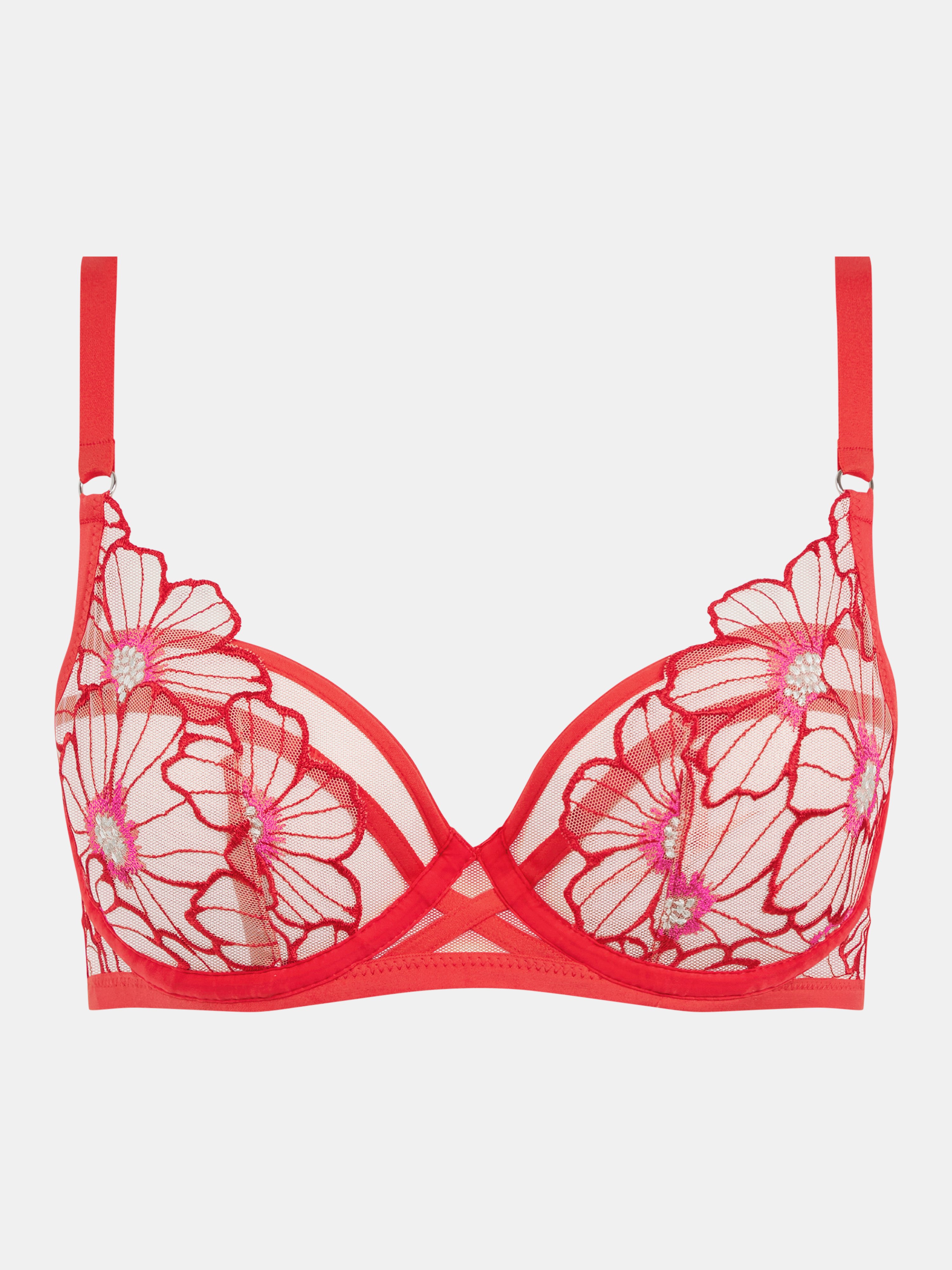 Full-cup bra Red