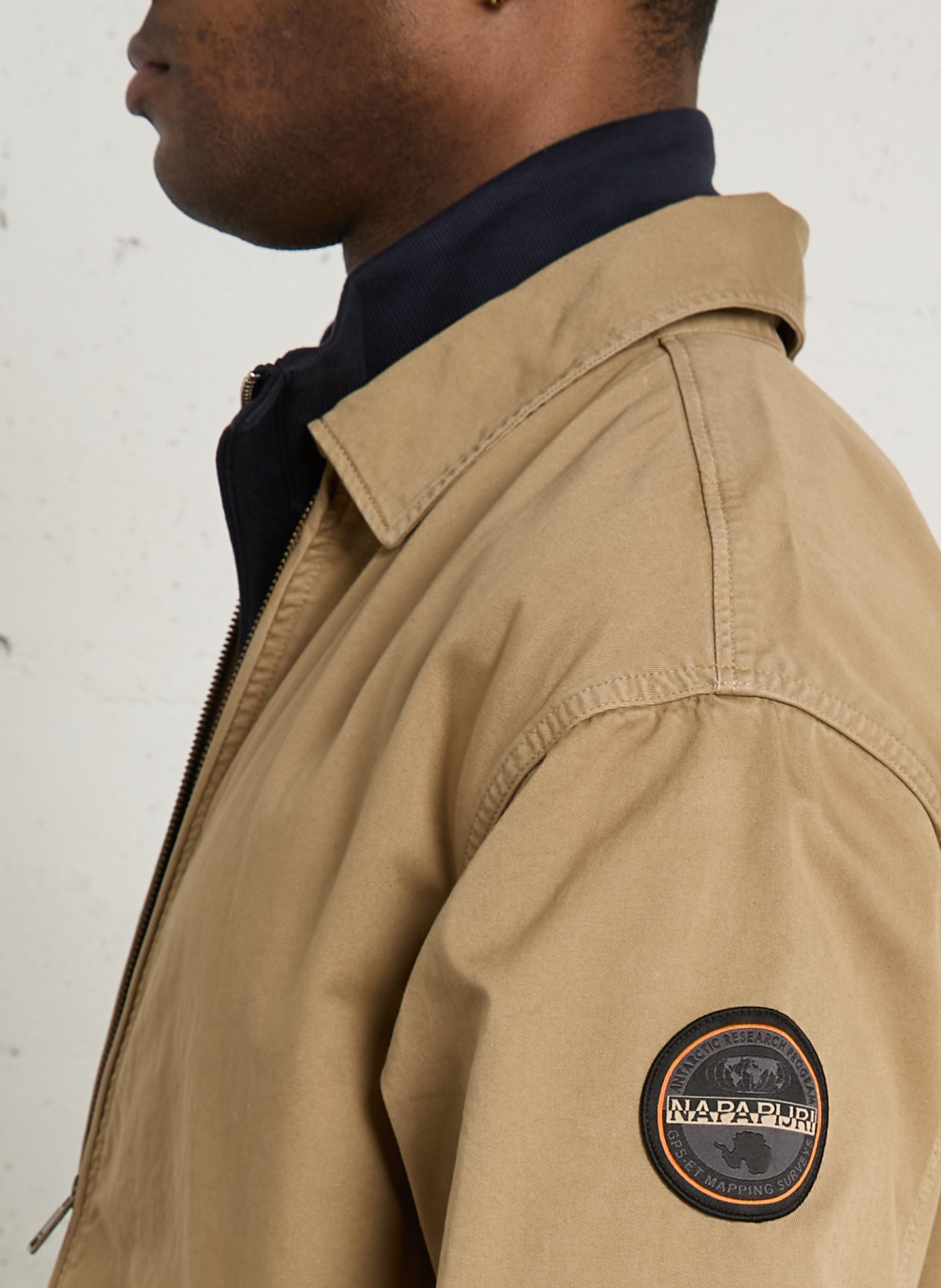 Veste en coton col classique NAPAPIJRI Beige