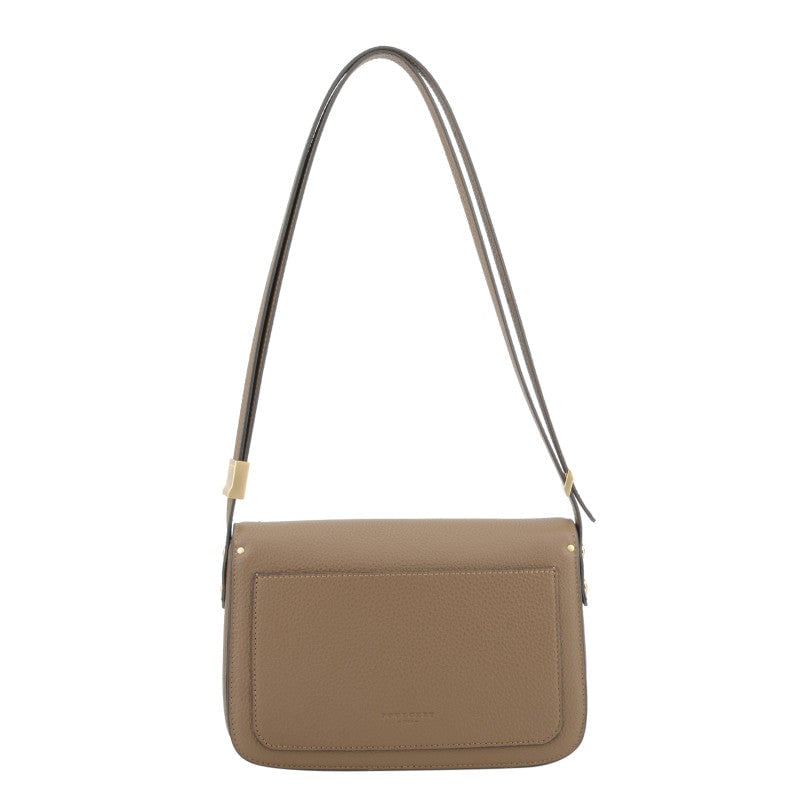 Crossbody bag in cowhide leather Brown