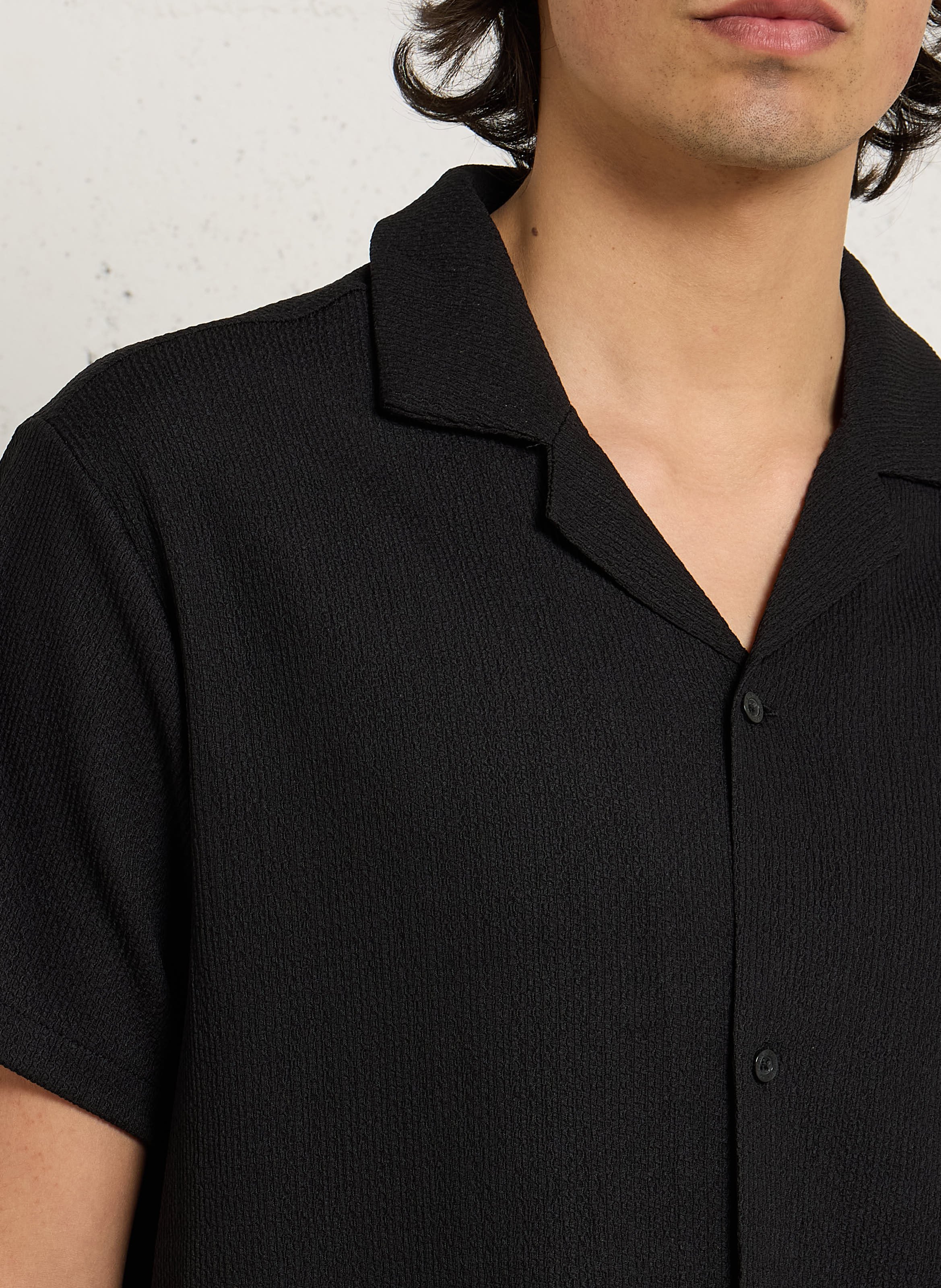 Chemise col classique  LE TEMPS DES CERISES Noir