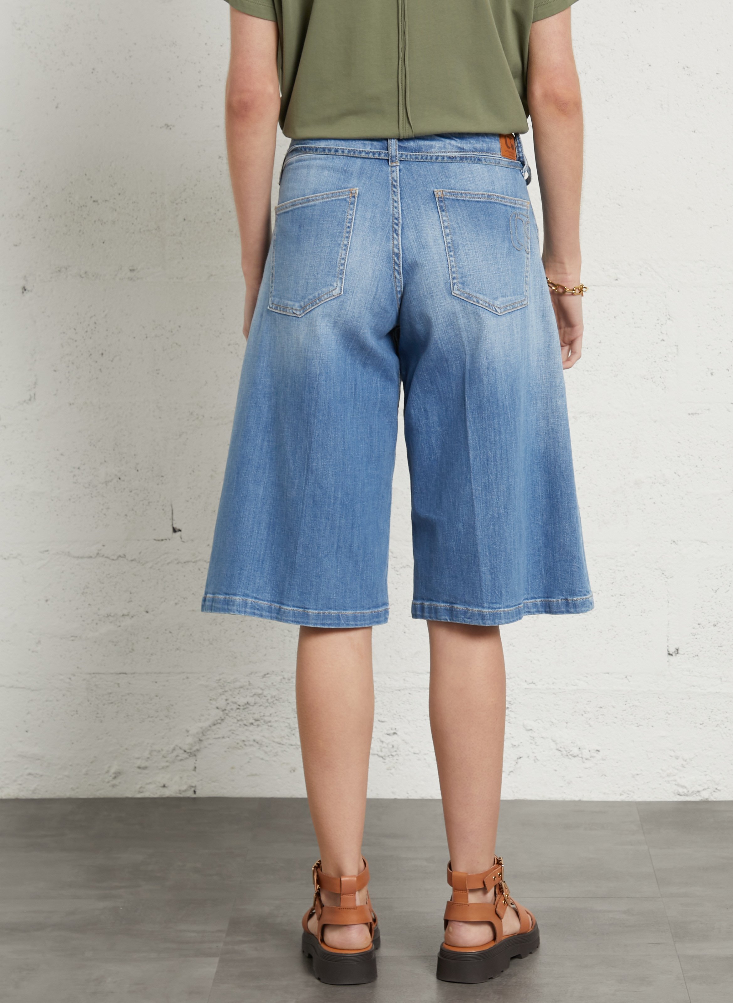 Denim shorts LE TEMPS DES CERISES Blue