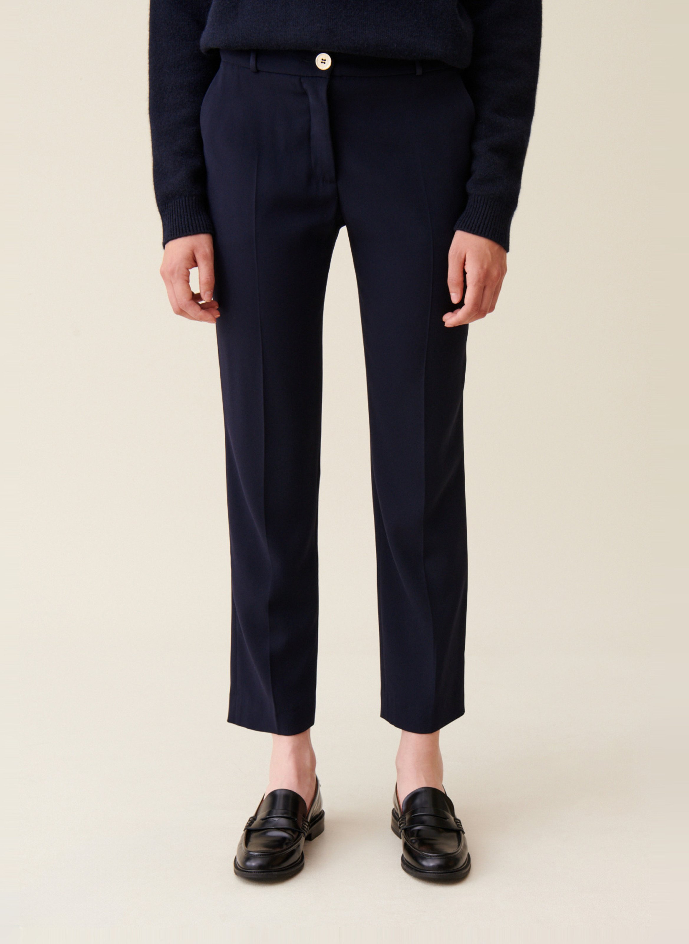 Pantalon droit CLAUDIE PIERLOT Bleu